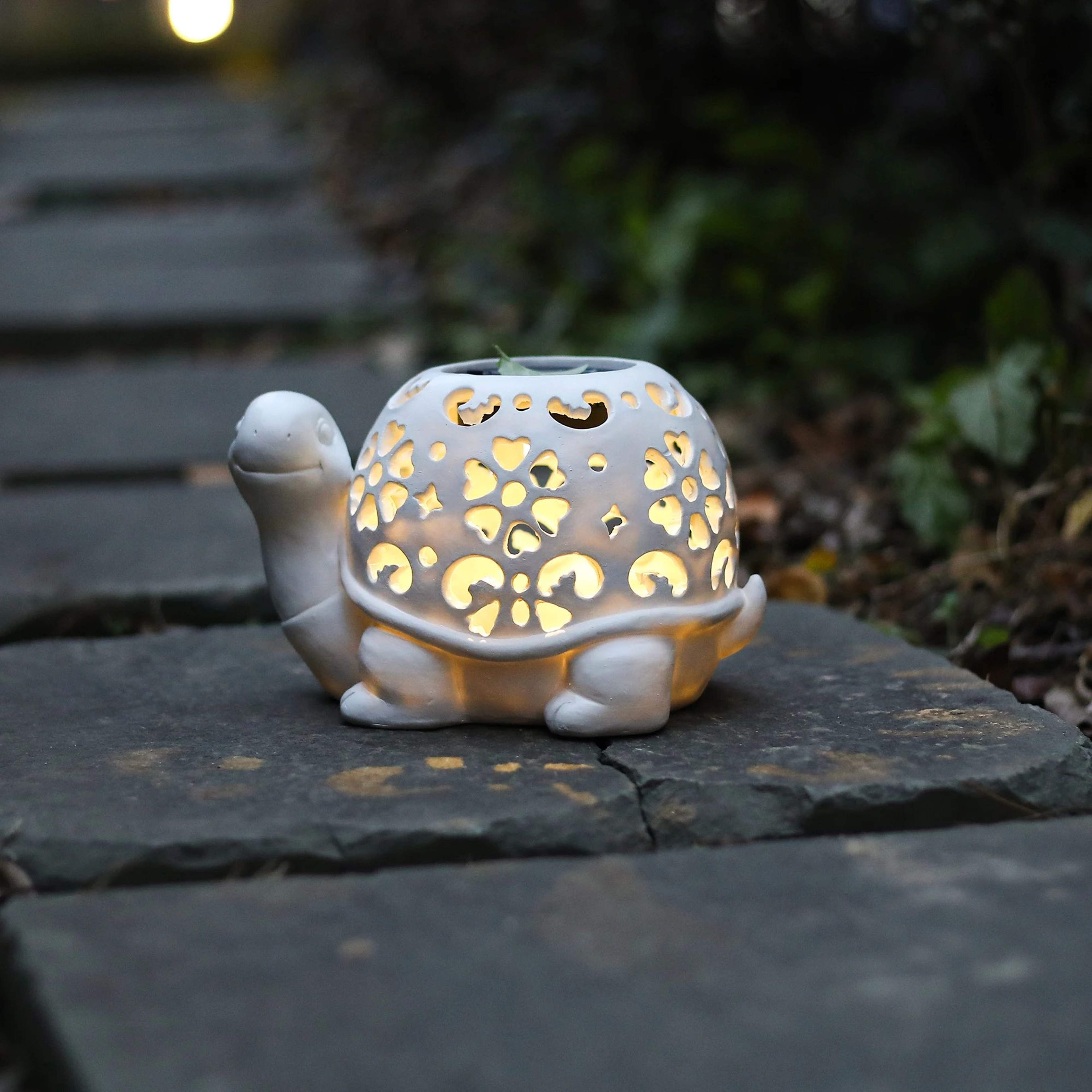 Solar Outdoor Garden Statue With LED Light For Patio Decor And Gifts 7
