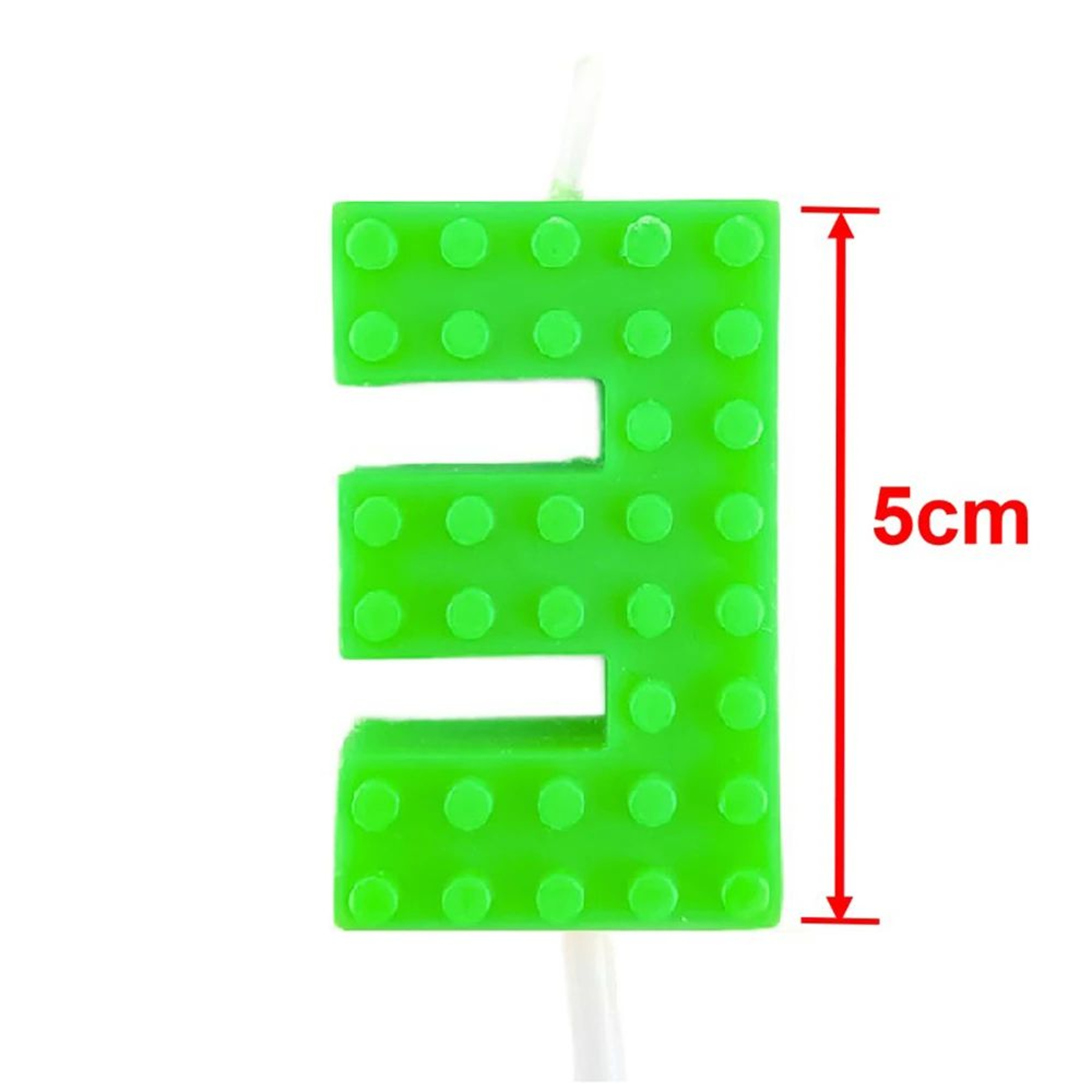 Colorful Pixel Block Number Birthday Candle 09 For Cakes And Cupcakes 9
