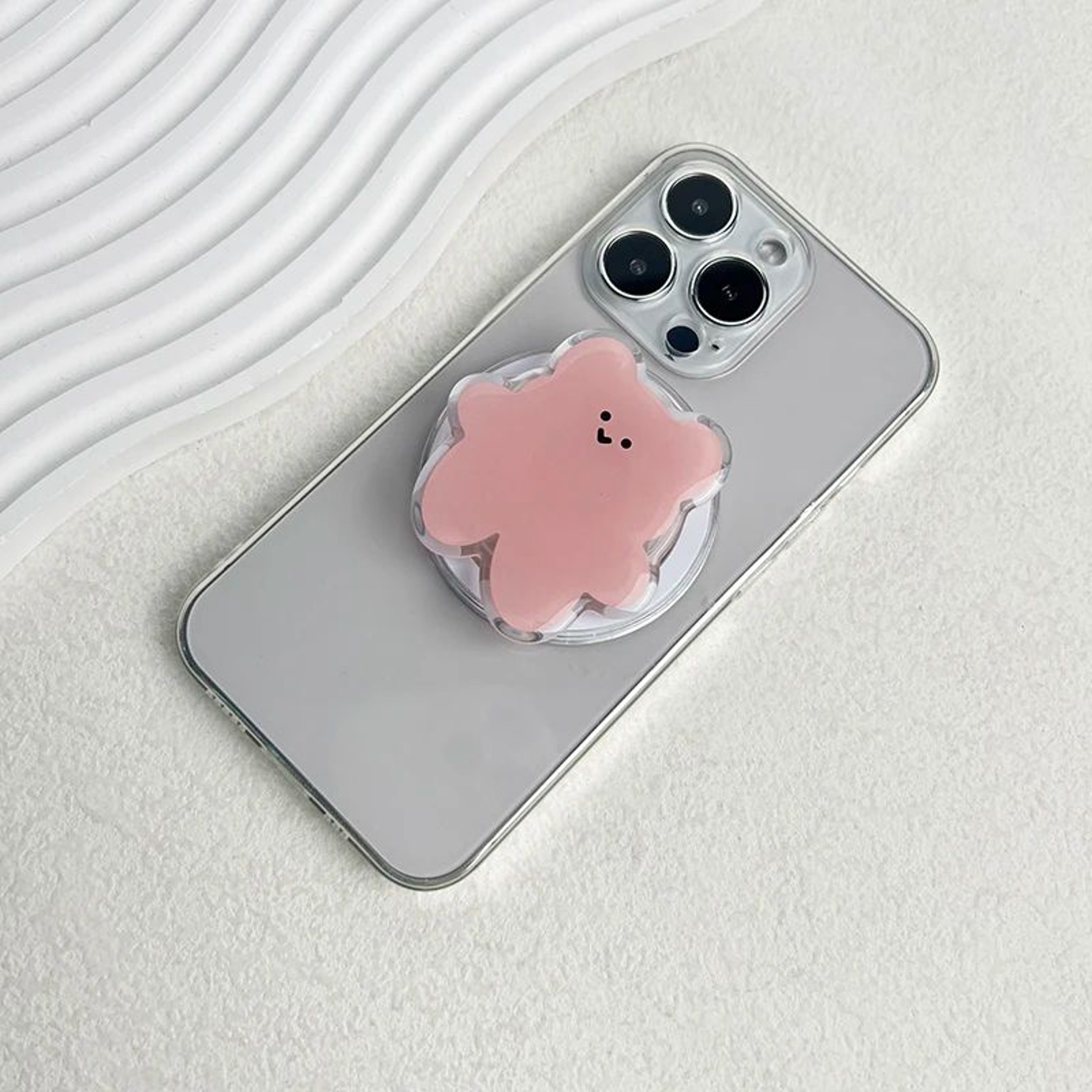 Cute Cartoon Bear Magnetic Foldable Phone Grip Holder For MagSafe 9