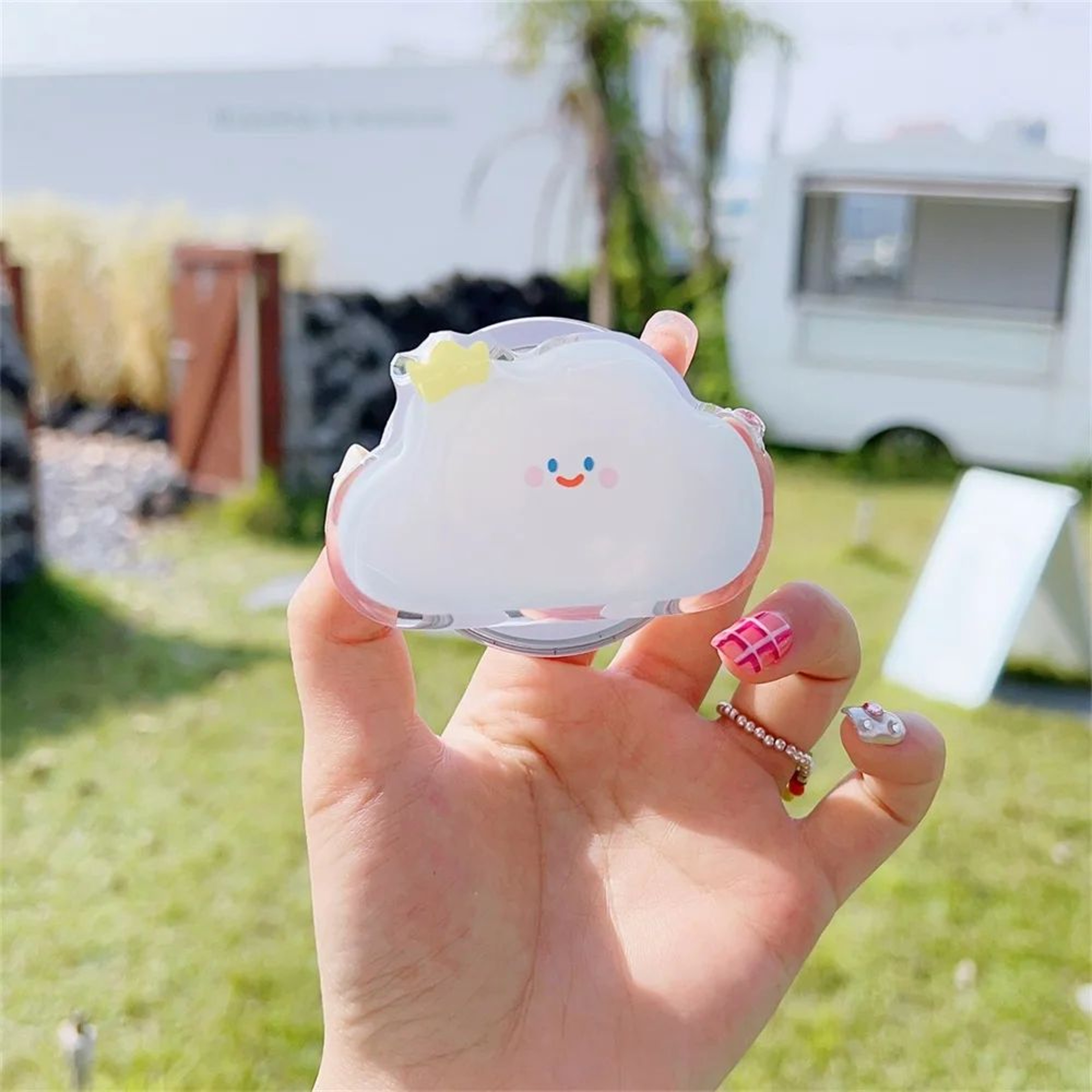 Cute Korean Cartoon Magnetic MagSafe Phone Grip And Foldable Stand 21