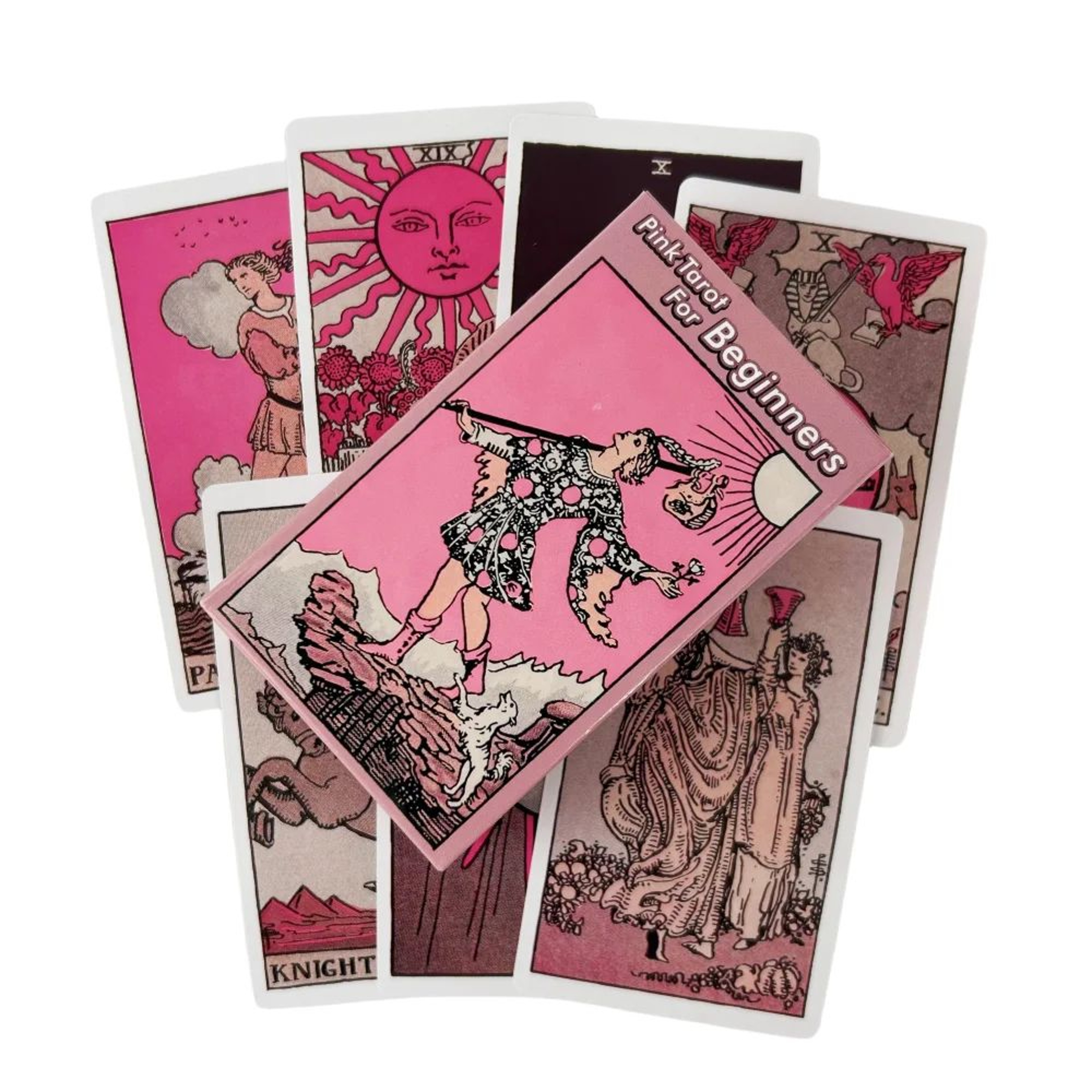 Pink Rider Waite Tarot Cards Deck For Beginners English Edition 0