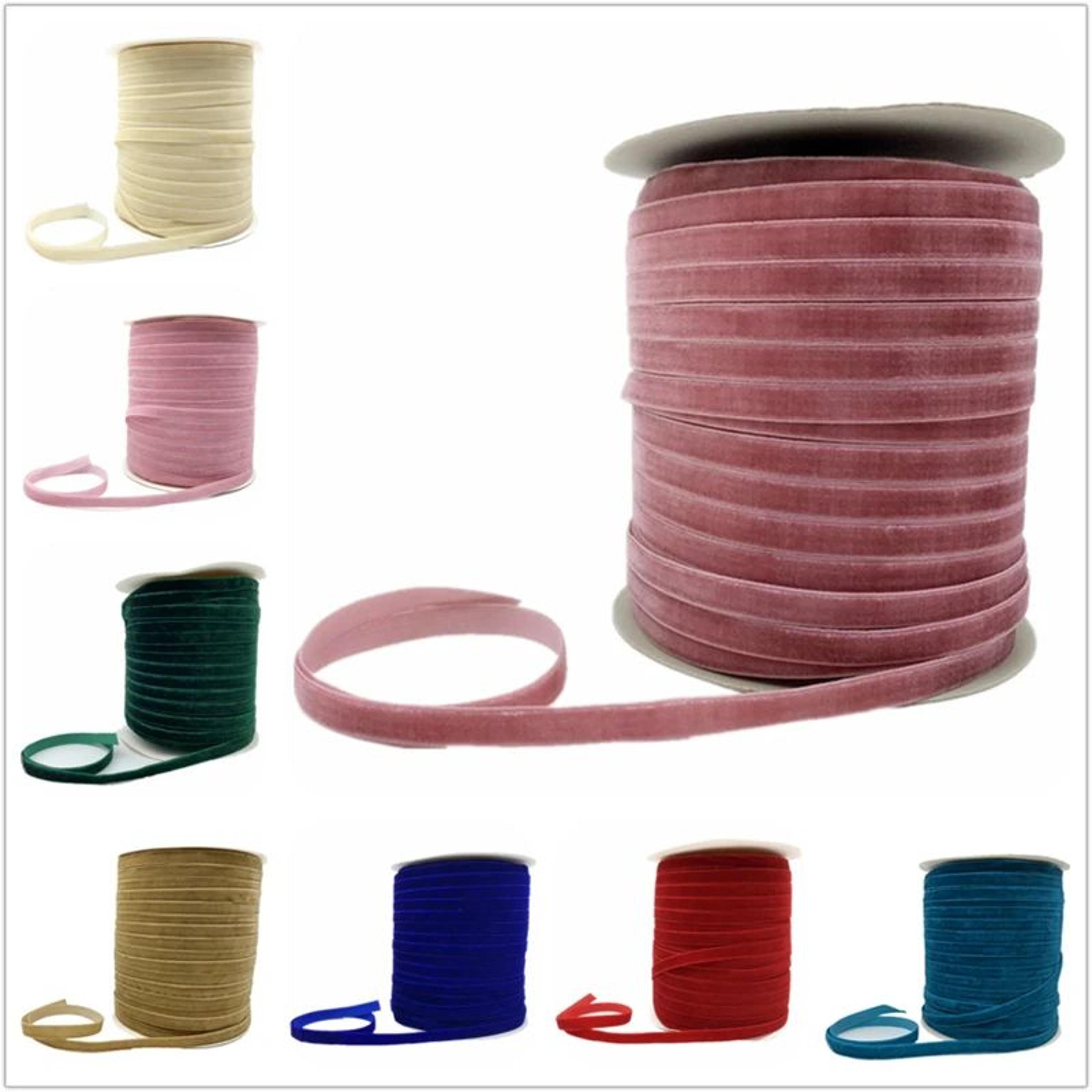 Soft Velvet Ribbon For Gift Wrapping Wedding Decor And DIY Hair Bows 0