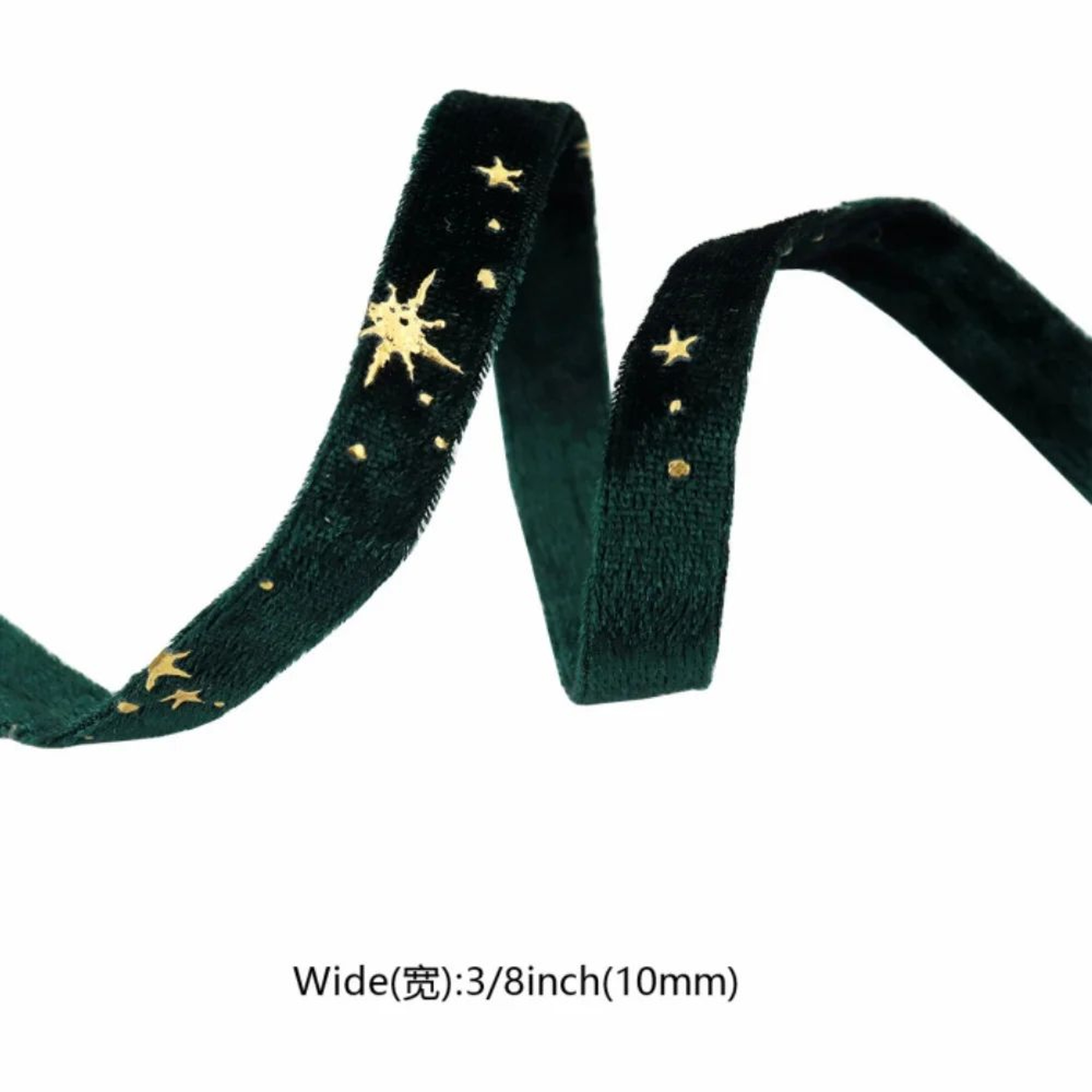 DoubleSided Star Velvet Ribbon For Gift Wrapping Wedding Bouquets And Christmas Decorations 18