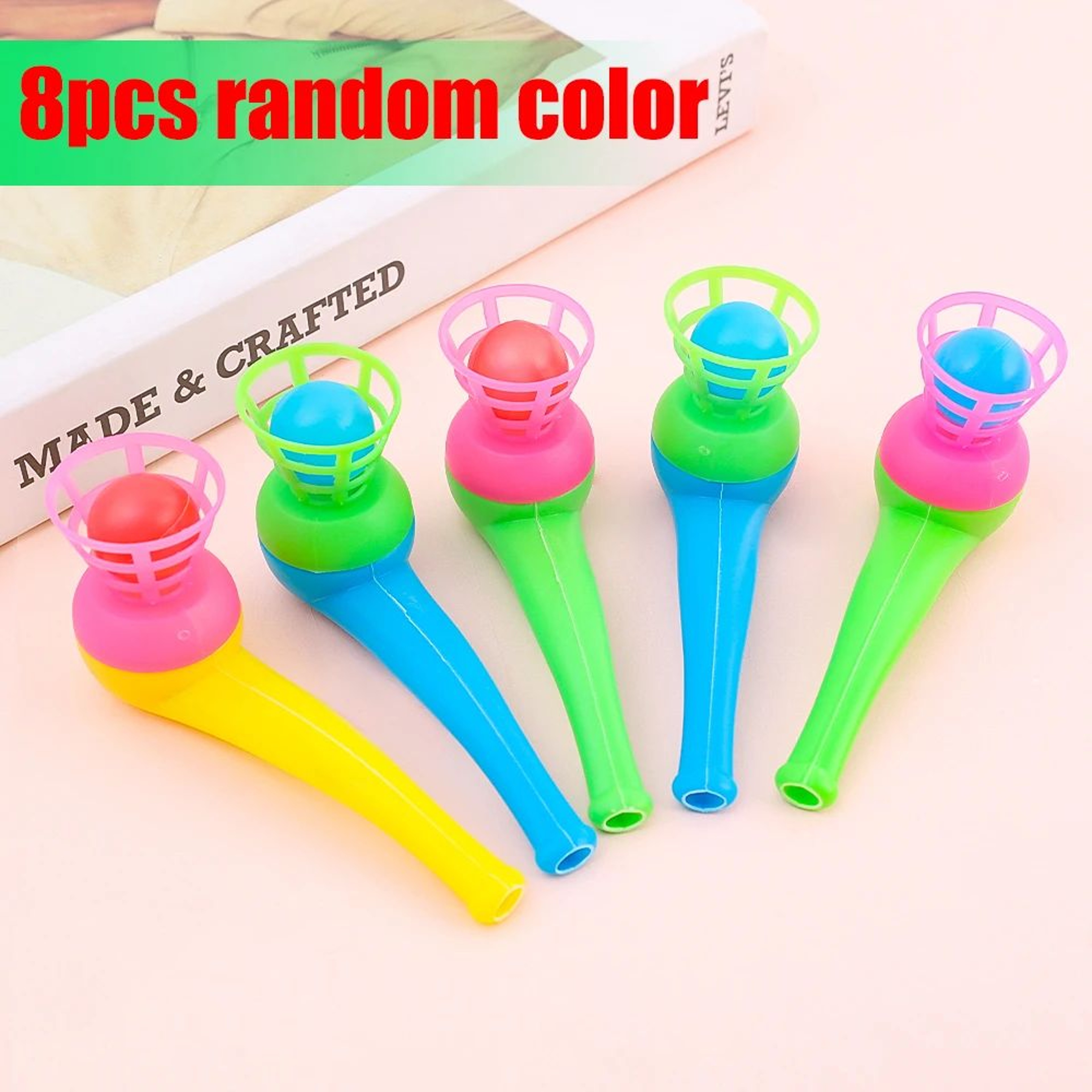 Colorful Floating Ball Blowing Toy For Kids  Fun Balance And Coordination Game 7