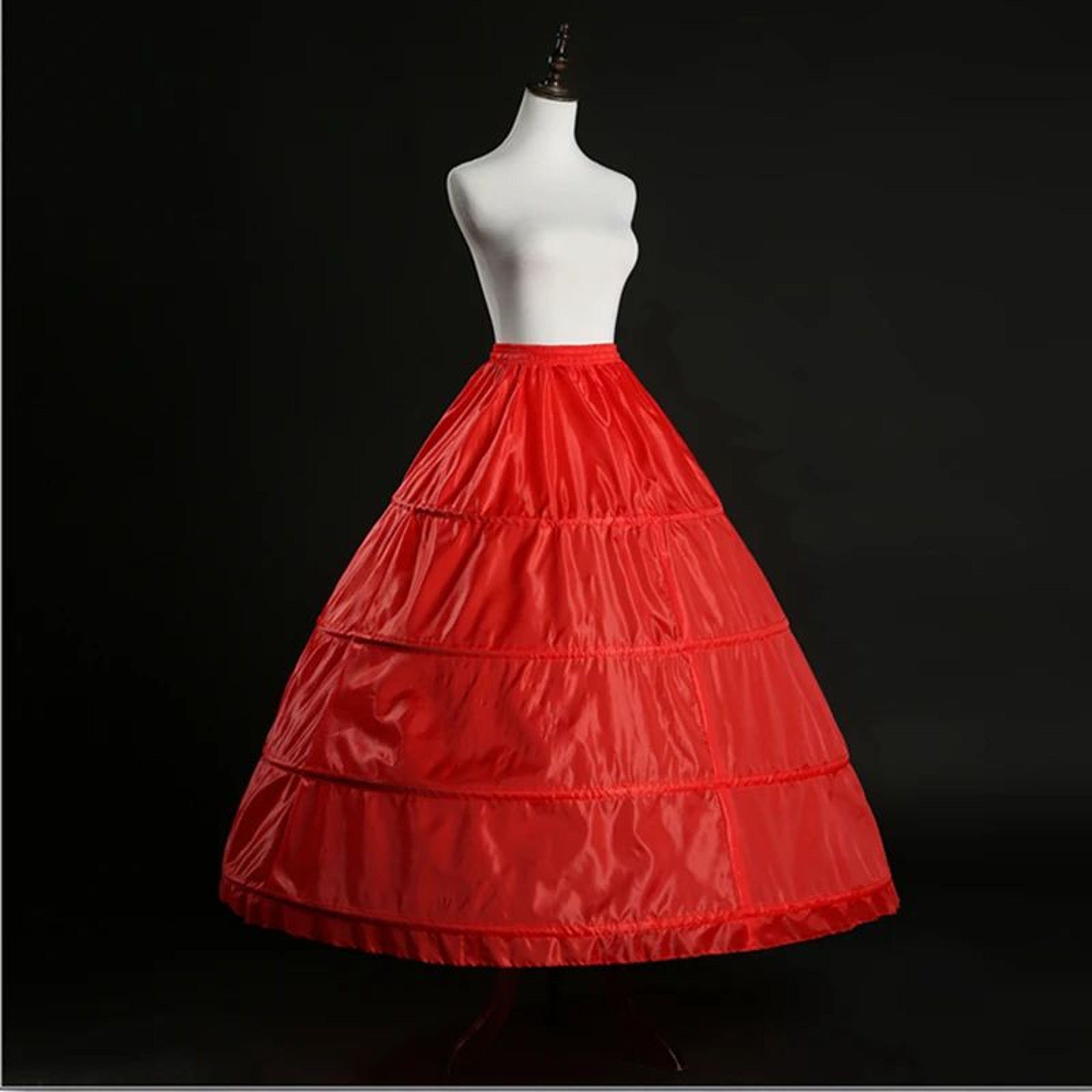 Red 4Hoop ALine Petticoat Crinoline Underskirt For Wedding And Ball Gowns 0