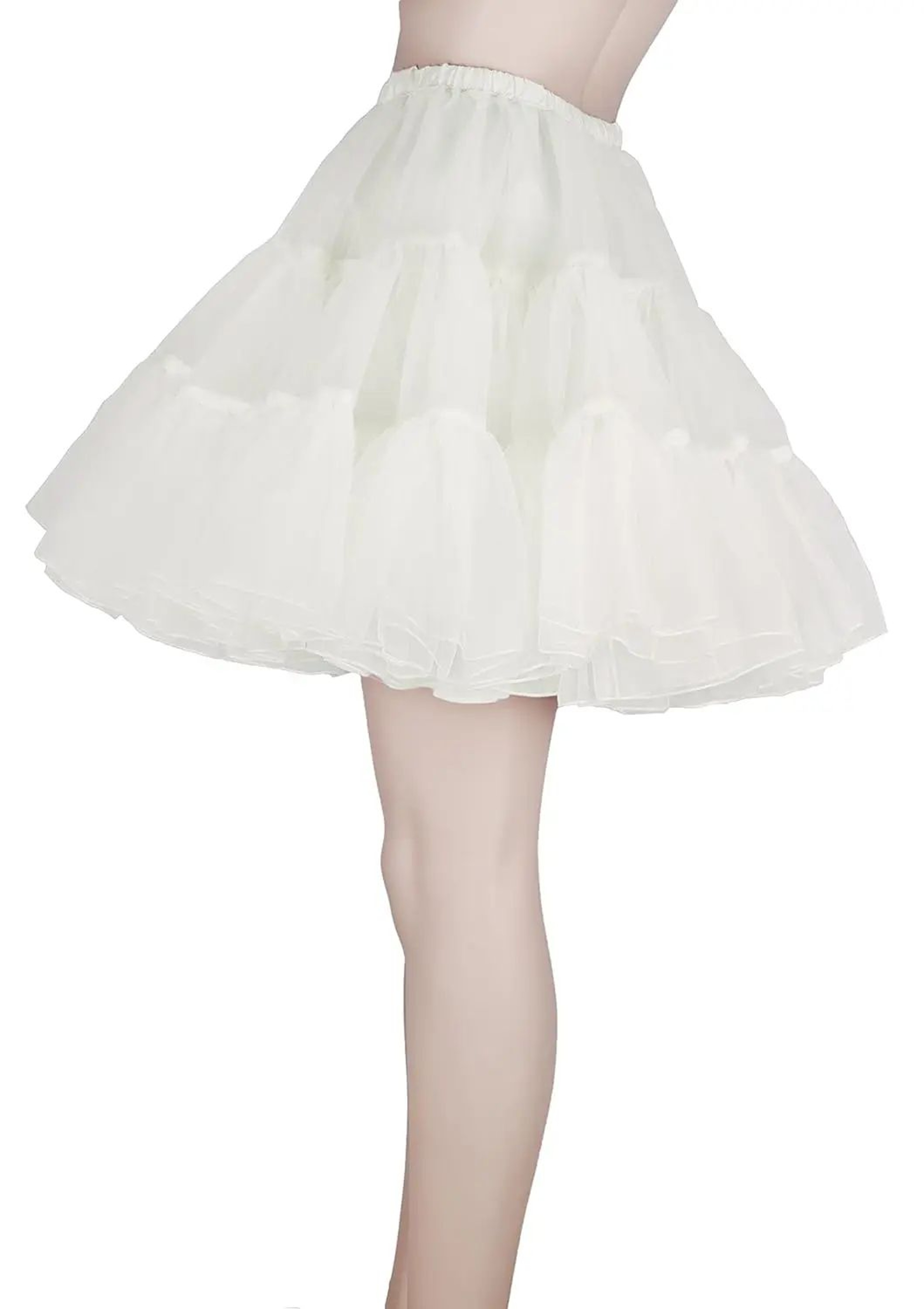 Short Tulle Petticoat Crinoline Skirt For Women  Fluffy Rockabilly Underskirt 7