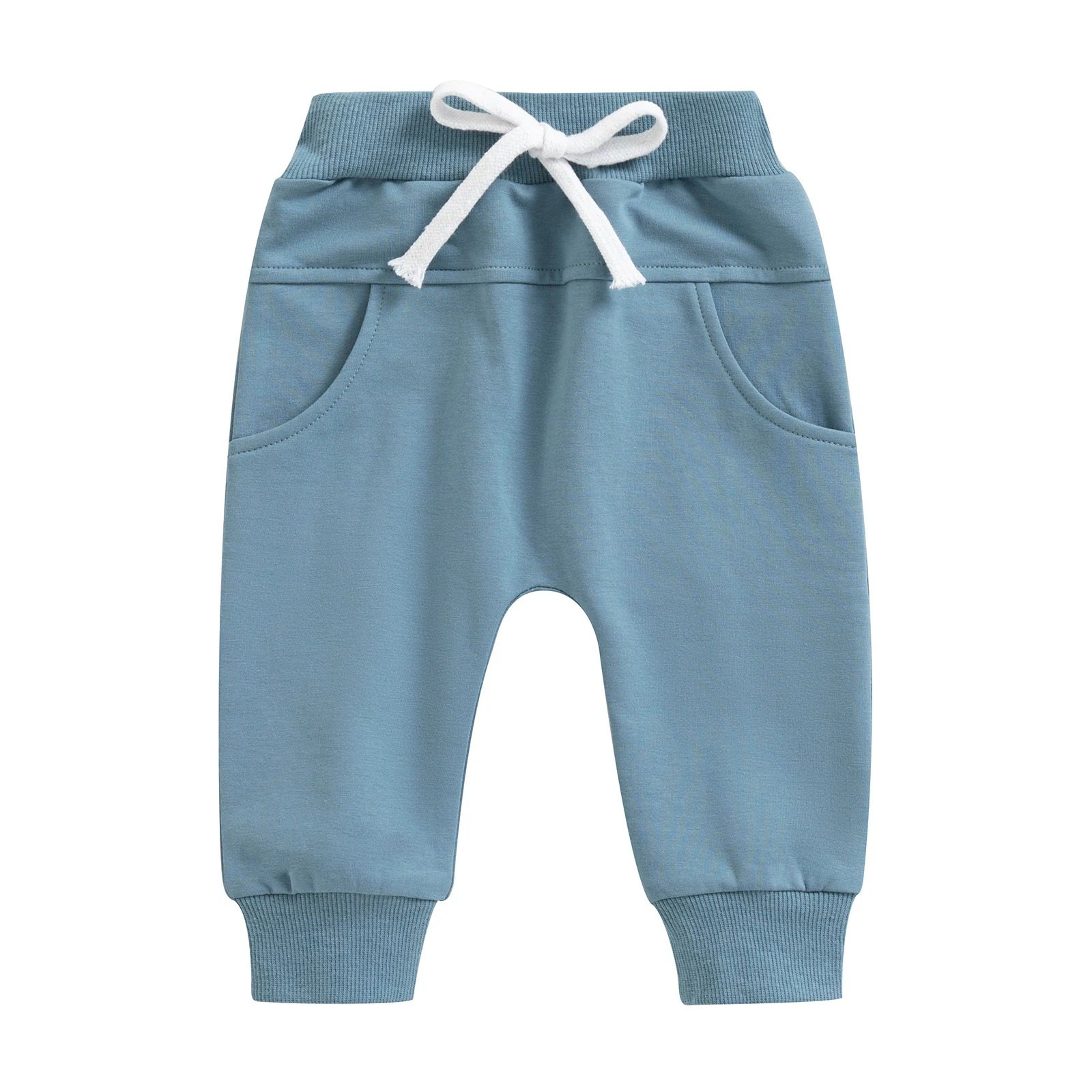 Baby Boys Elastic Waist Drawstring Jogger Sweatpants With Pockets 7