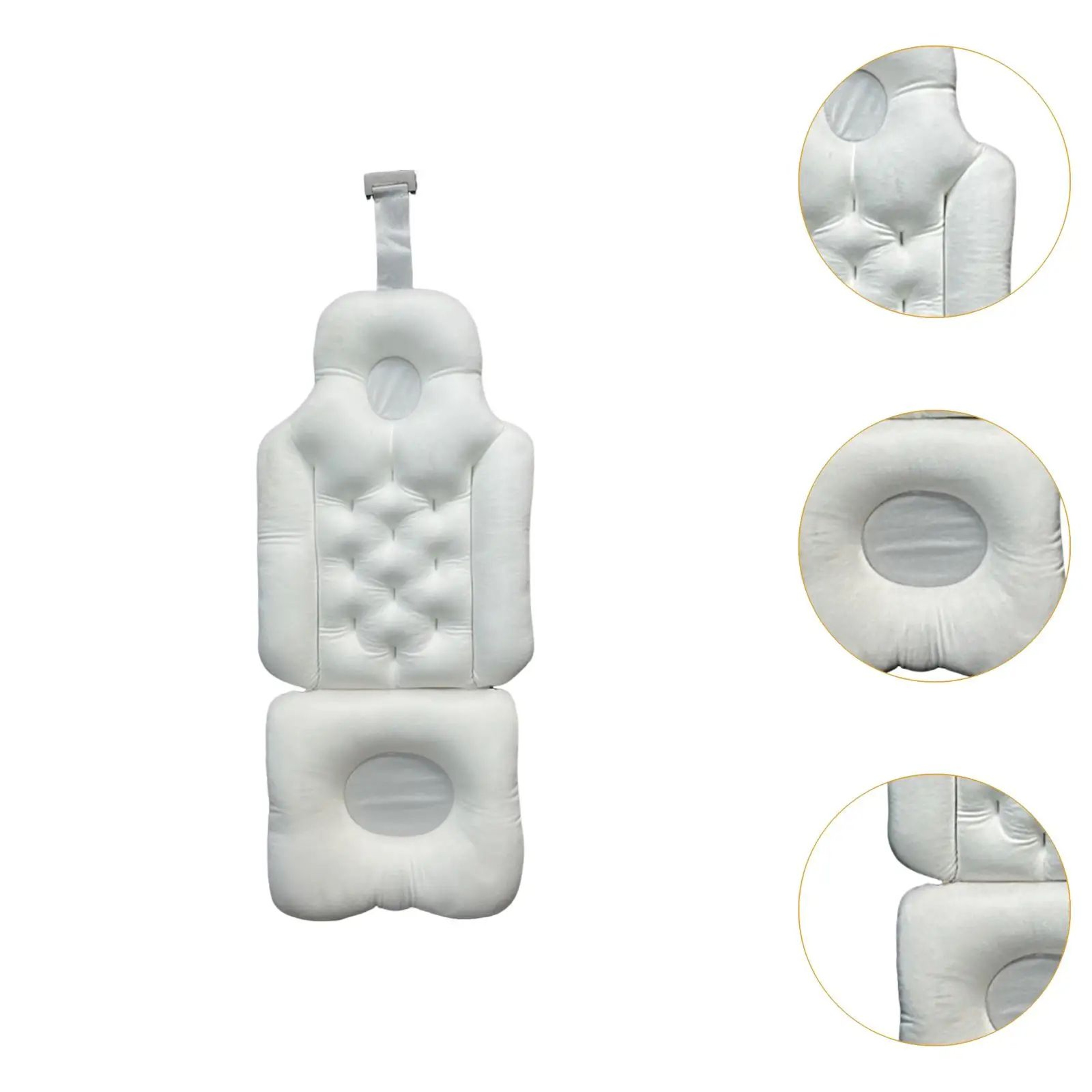 Full Body Ergonomic Bath Pillow With Soft Padded Neck And Back Support 1