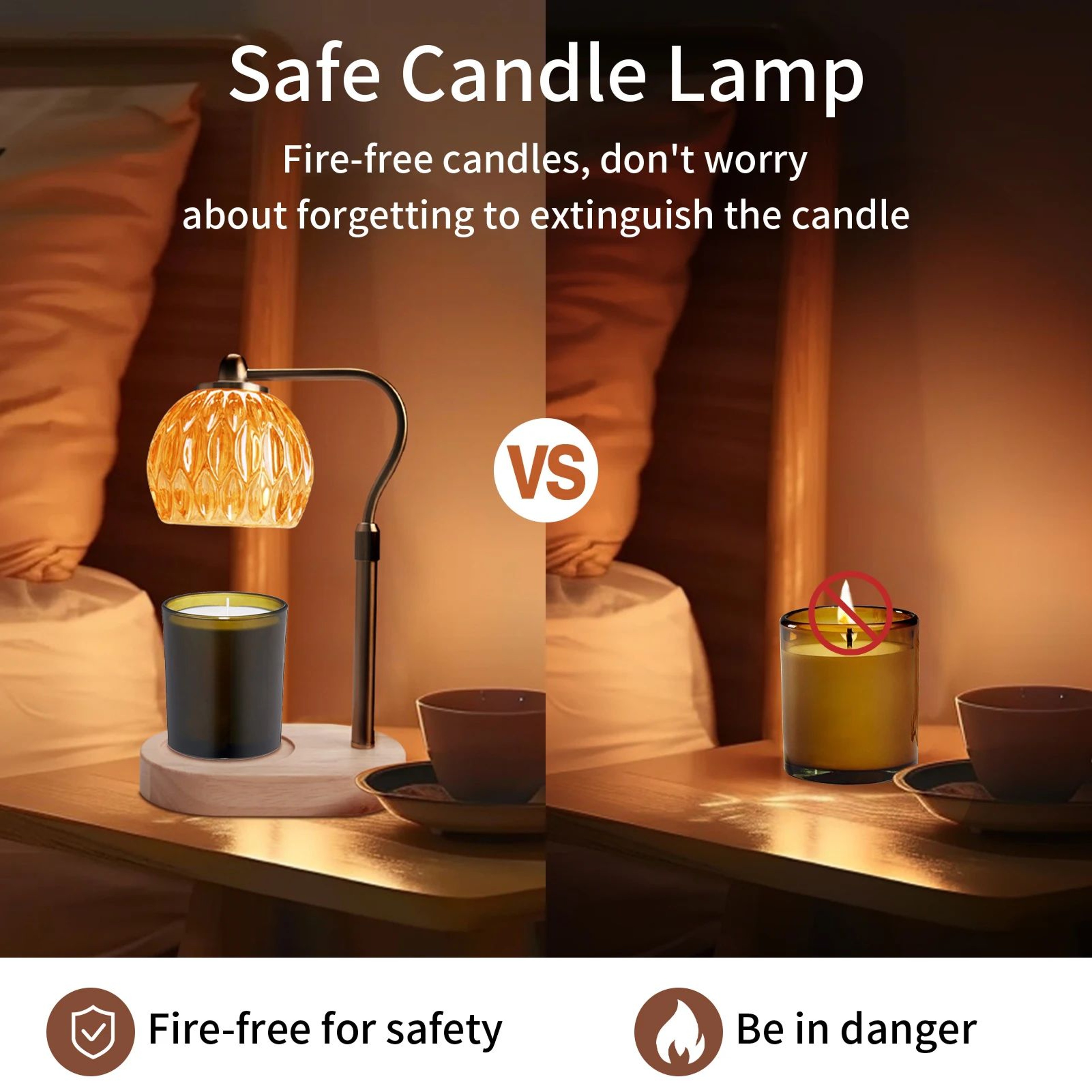 Retro Adjustable Candle Warmer Lamp With Timer And Dimmer For Scented Candles 3
