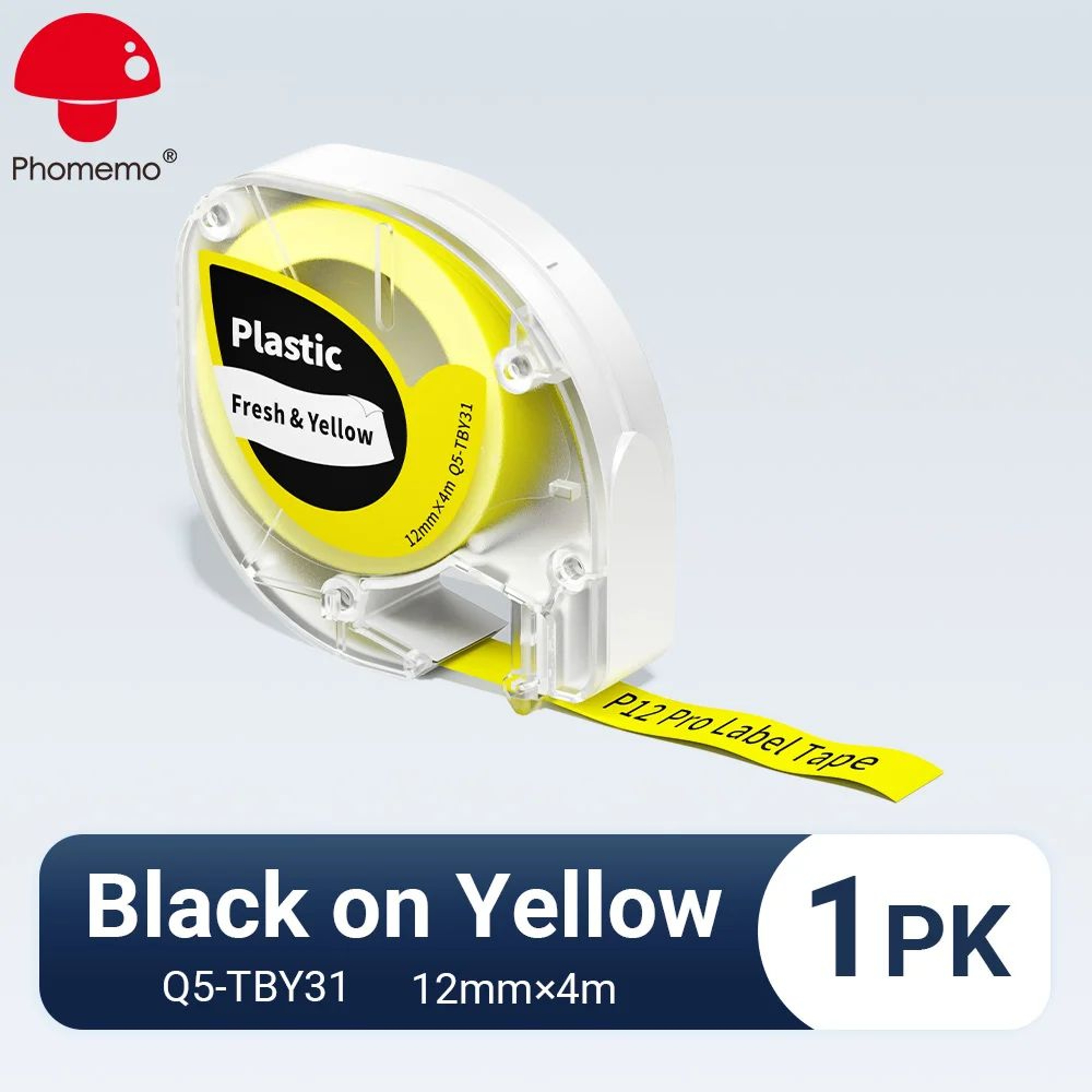 Compatible Replacement Label Maker Tape For Phomemo P12 P12 Pro And DYMO LetraTag 25