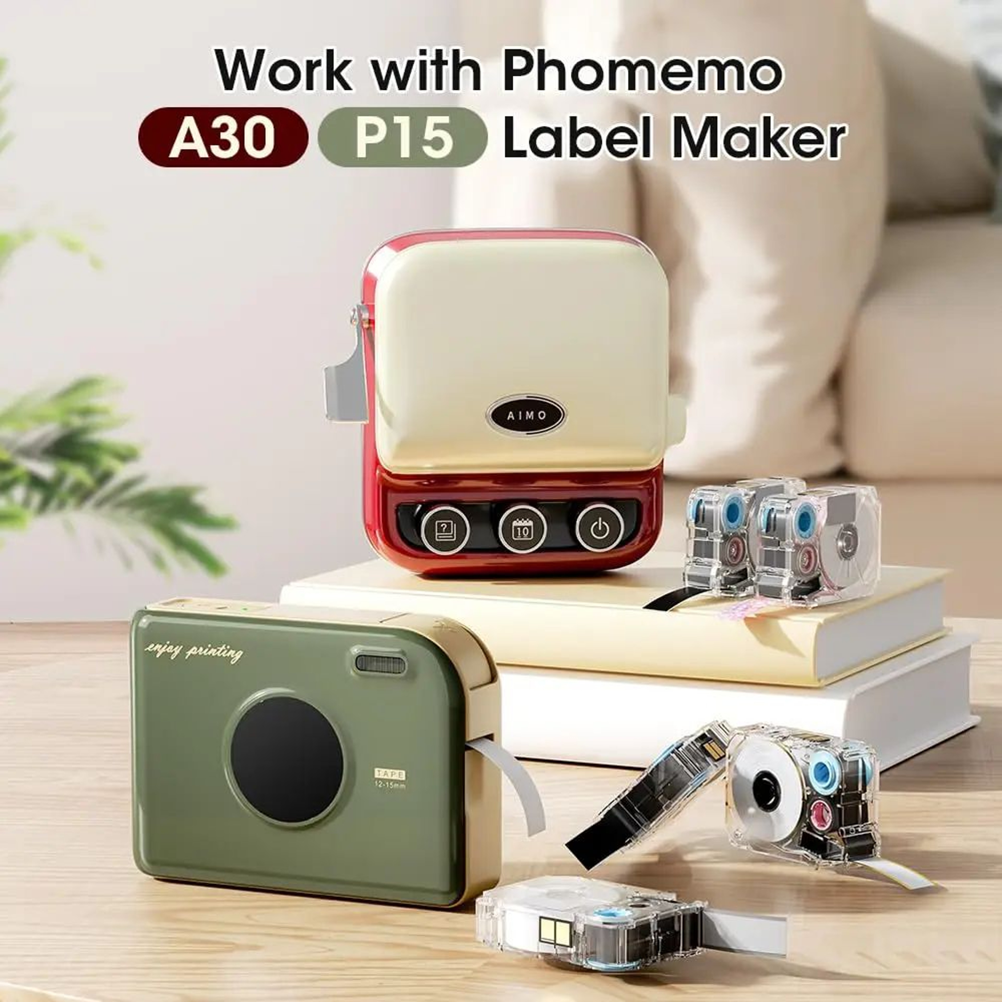 Phomemo A30 P15 Waterproof Multicolor Adhesive Label Printer Tape 2