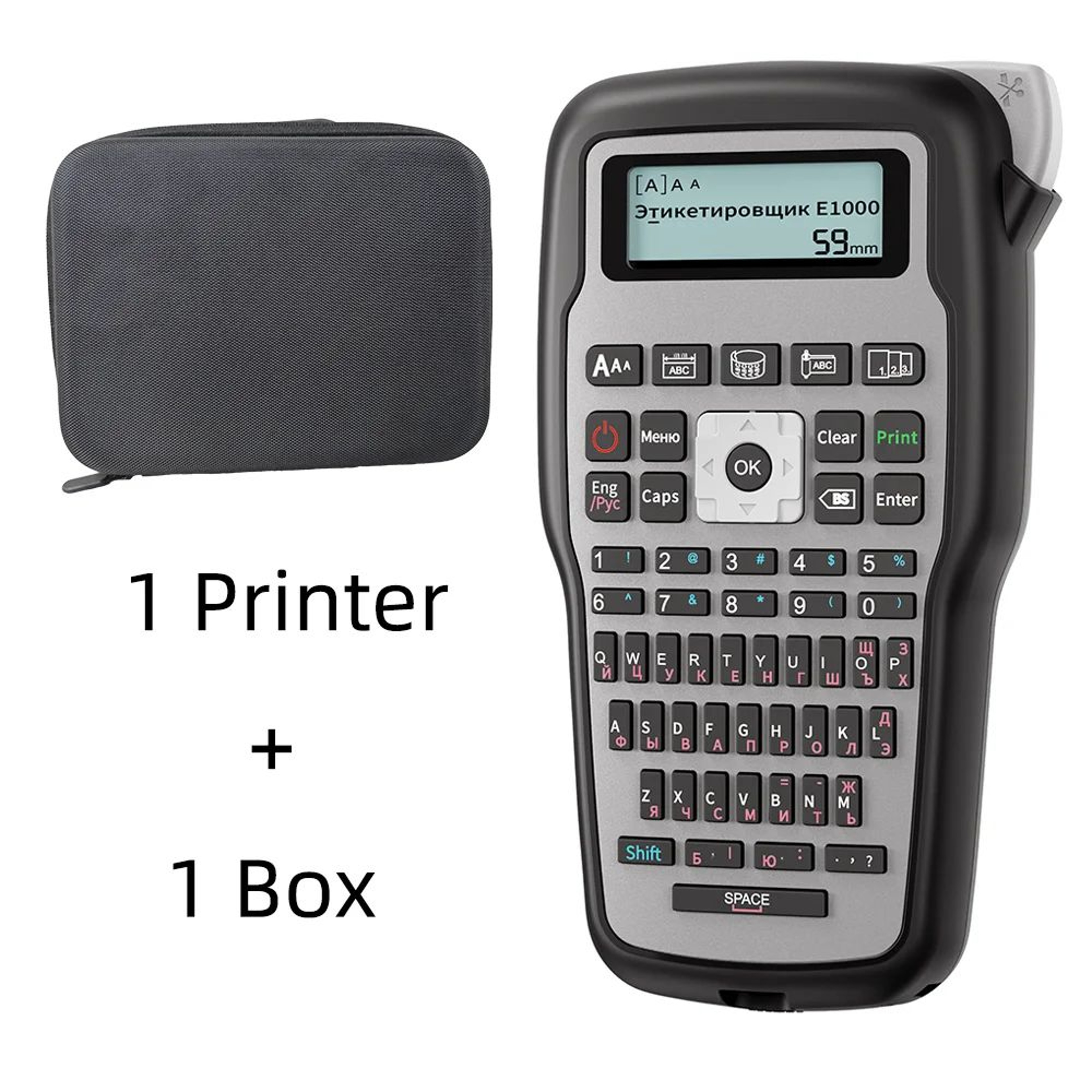 E1000PRO Handheld Label Maker 203 DPI Portable Printer For 612mm Label Tapes 8