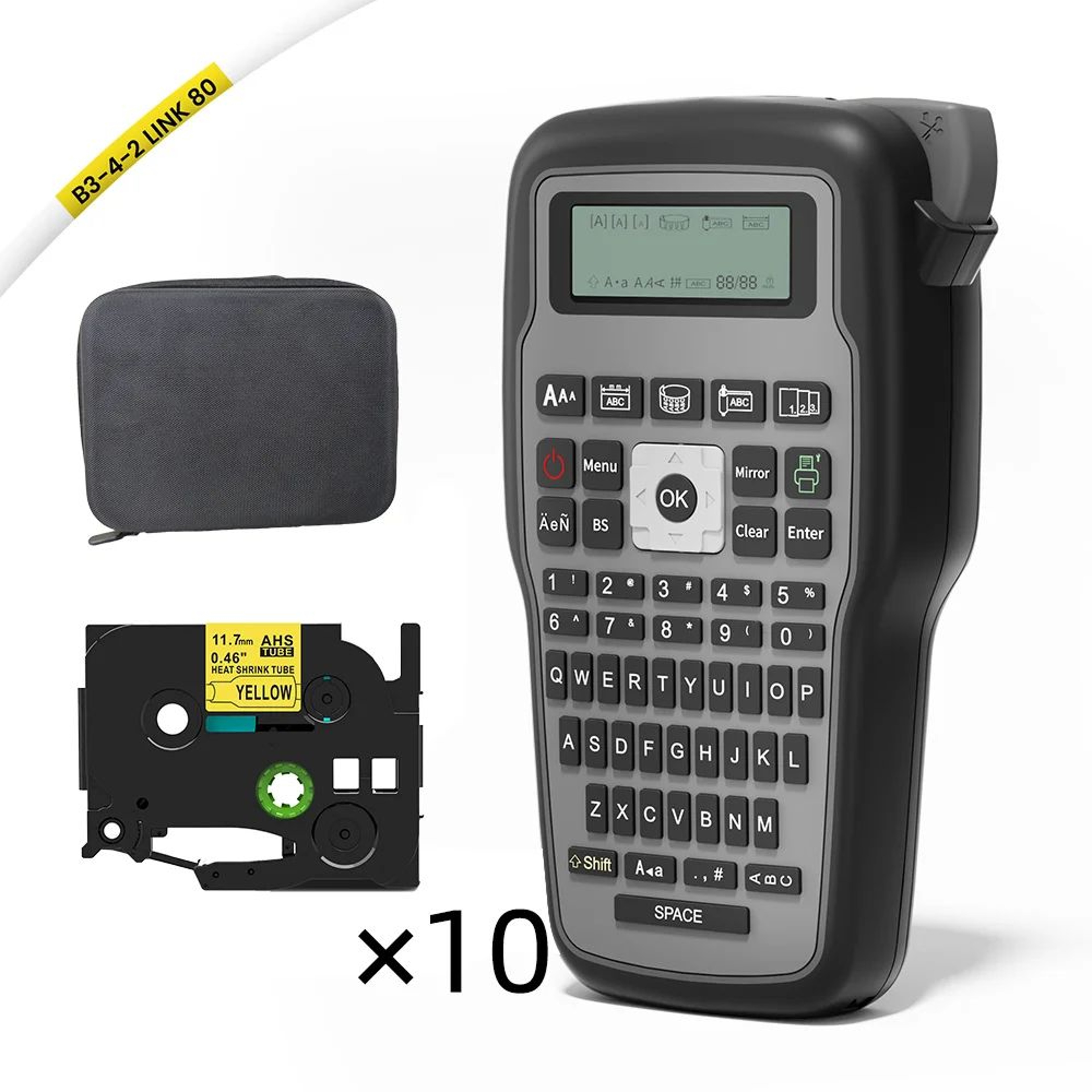 E1000 PRO Label Printer Storage Case For Printer Label Tapes And Heat Shrink Tubing 20