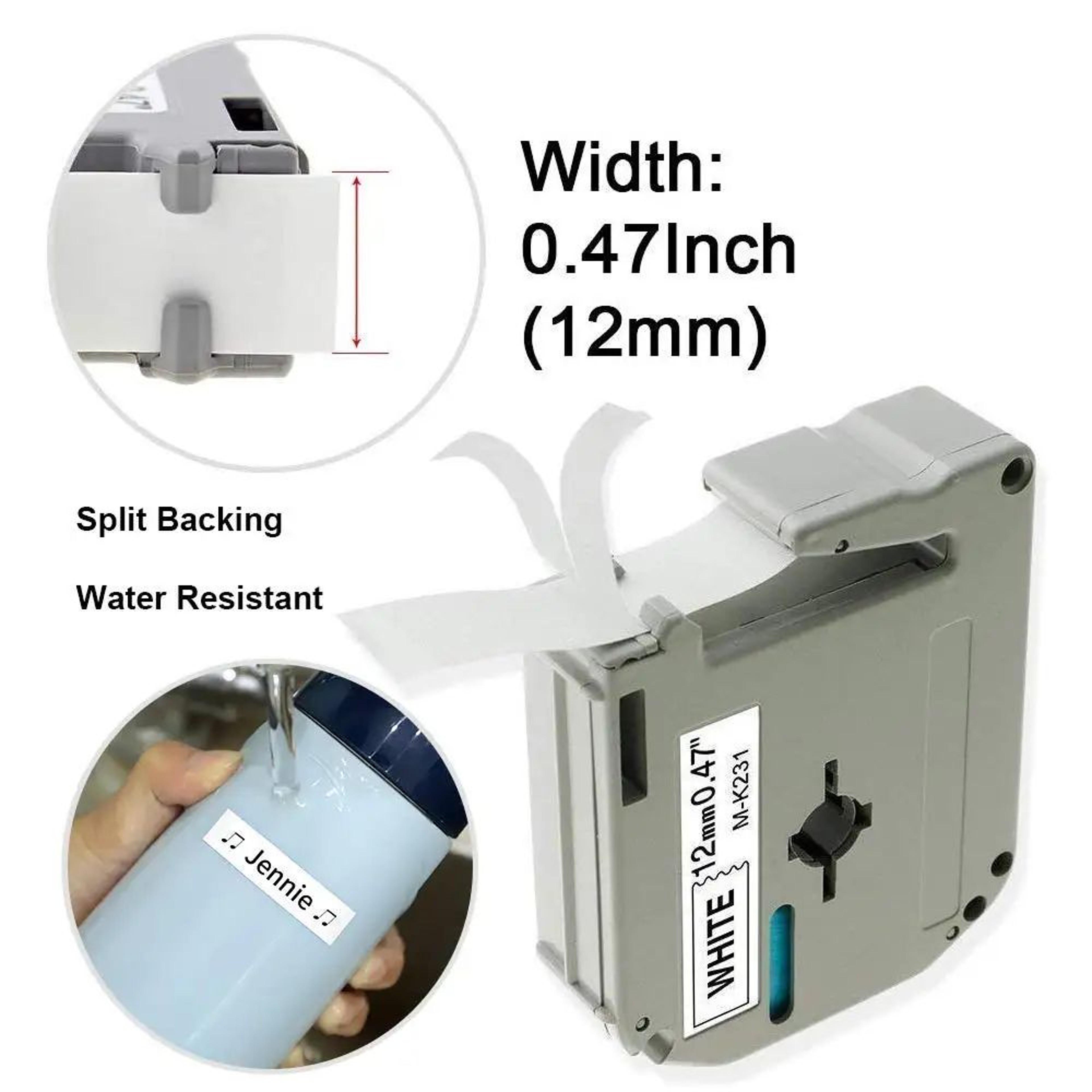 Brother MTape Compatible Label Maker Tape 9mm 12mm For Ptouch Printers 4