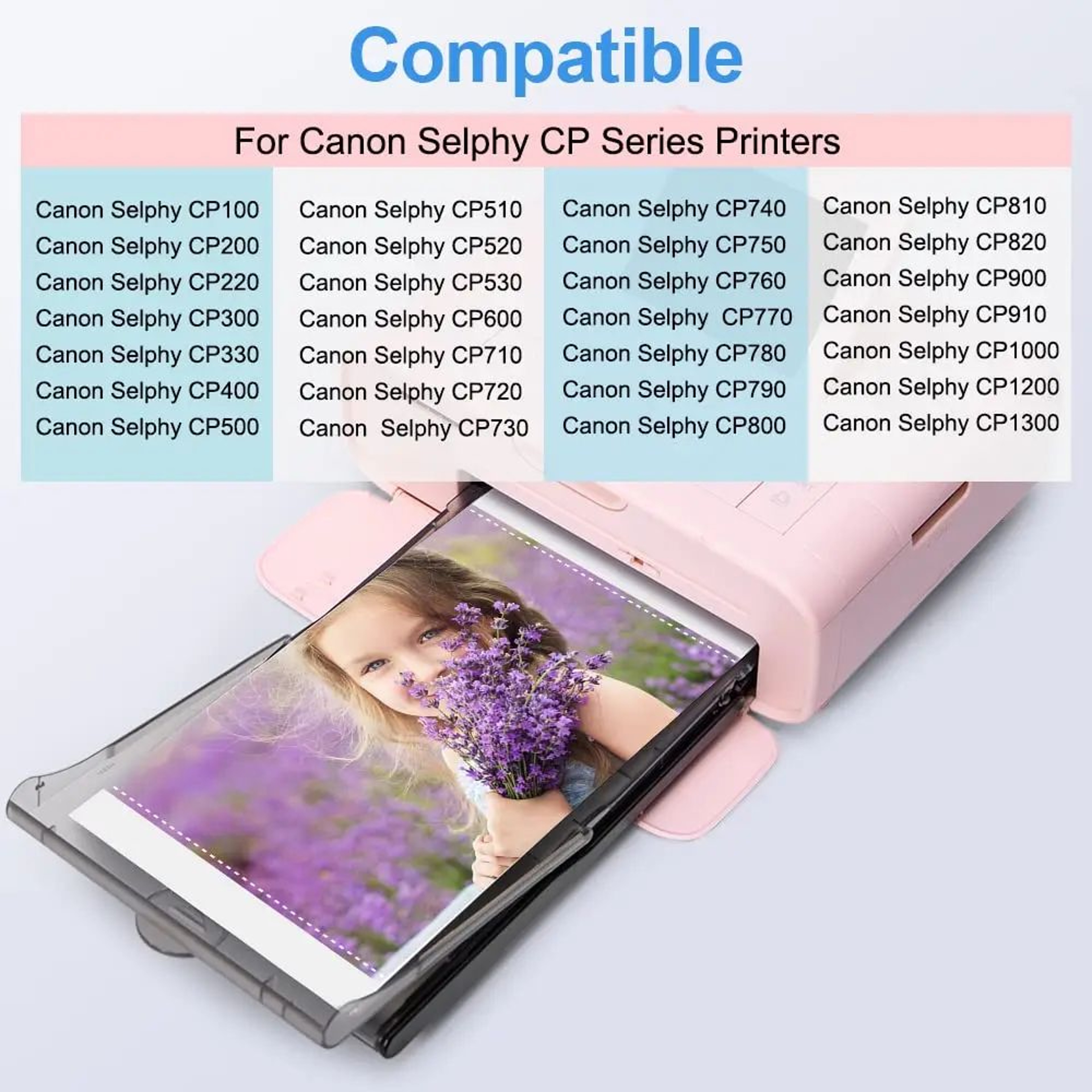 Compatible Canon Selphy KP108IN KP36IN Ink Cartridges And 4x6 Inch Photo Paper 5