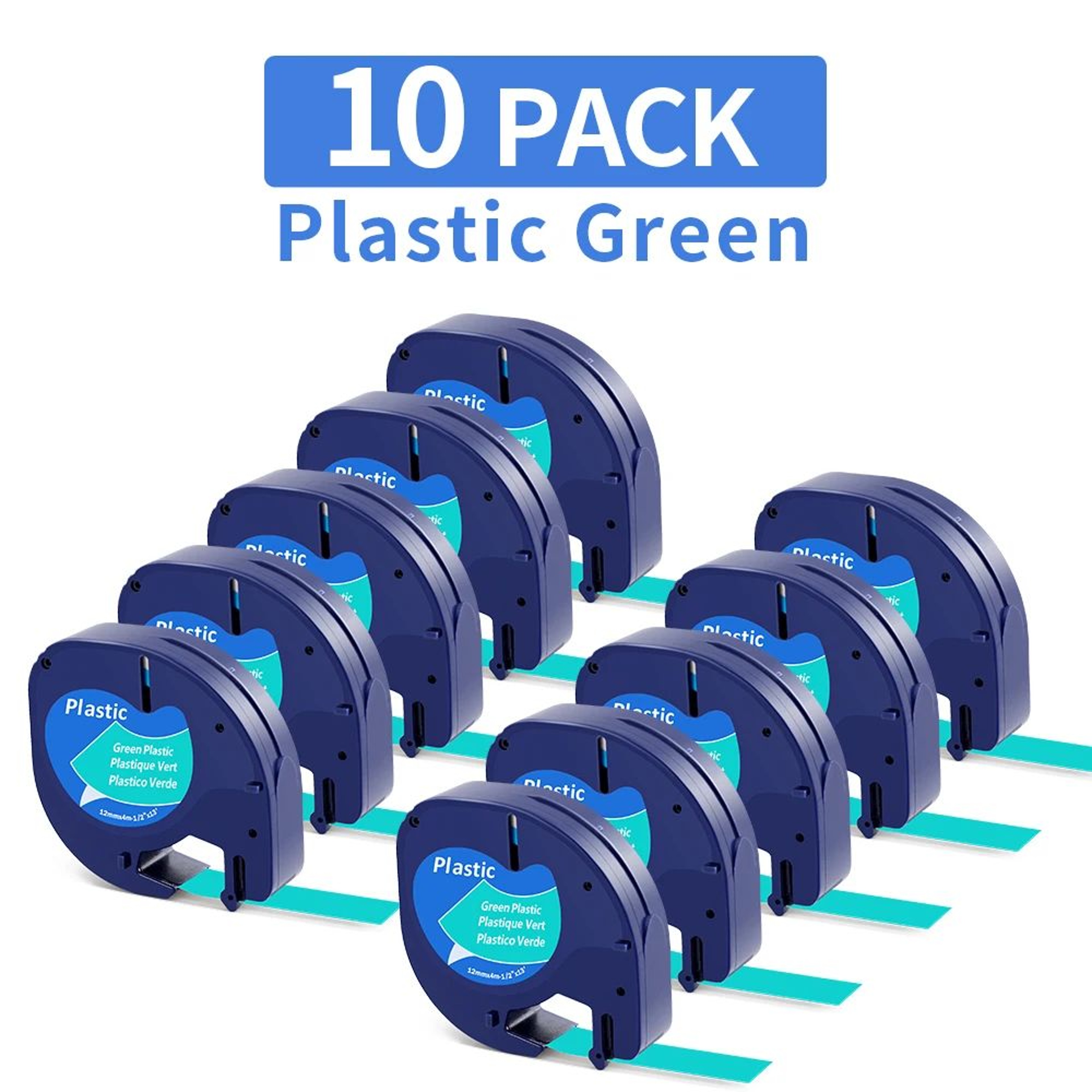 Compatible Dymo LetraTag 12mm Clear Label Tape Refills 5 Pack Or 10 Pack 6