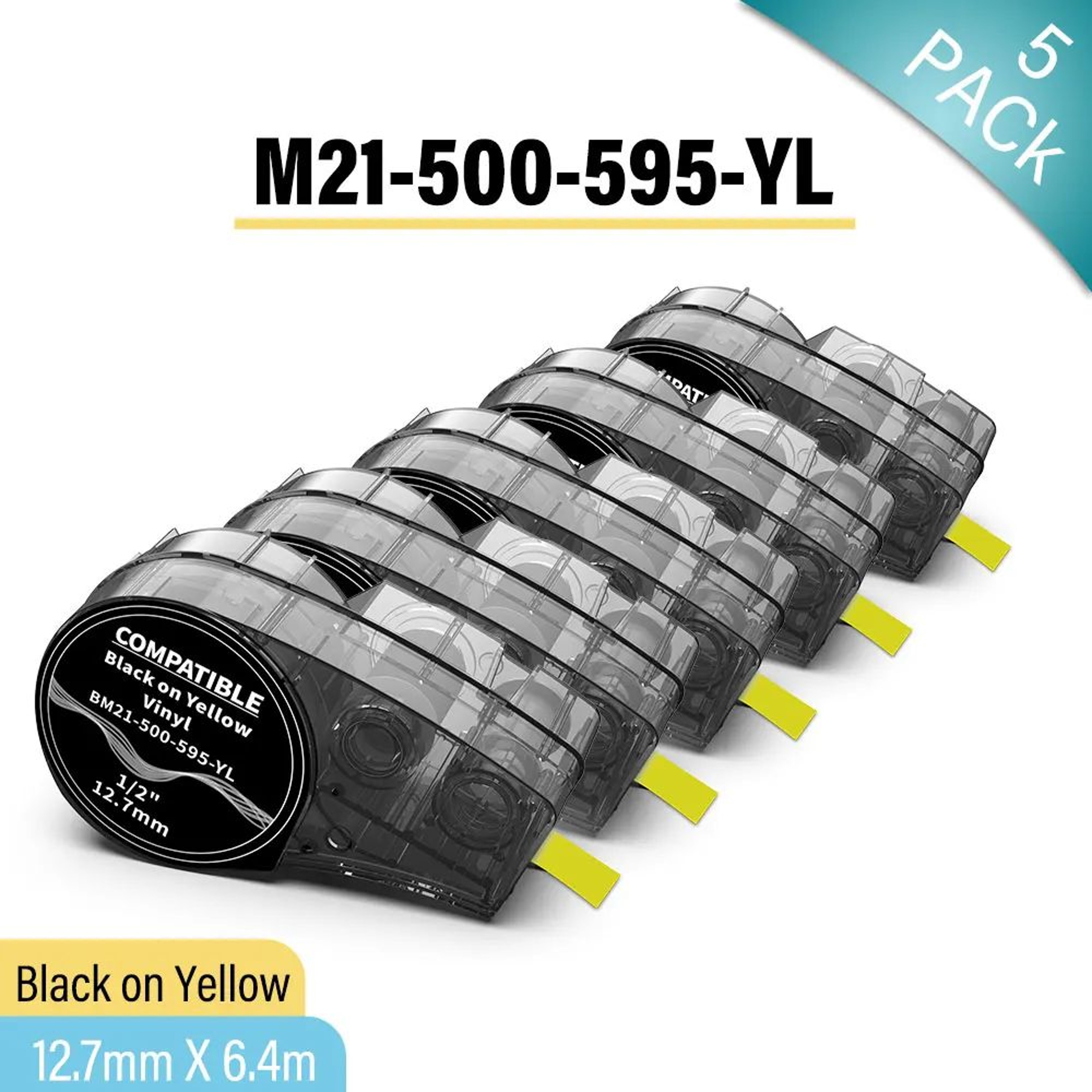 M21 Compatible High Adhesion Vinyl Label Tape For Indoor And Outdoor Use 6