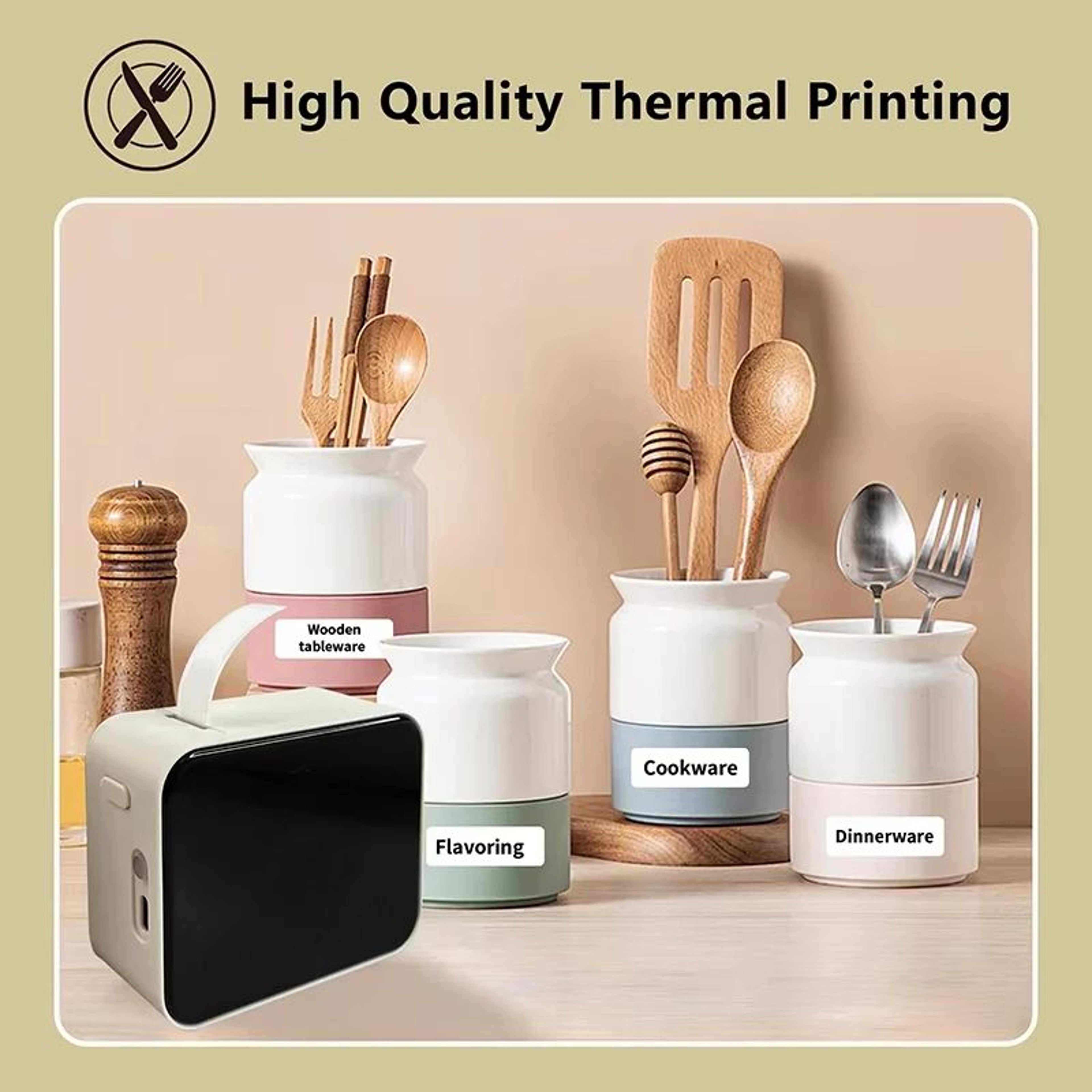 Marklife P15 Mini Portable Thermal Label Printer With Adhesive Sticker Labels 5