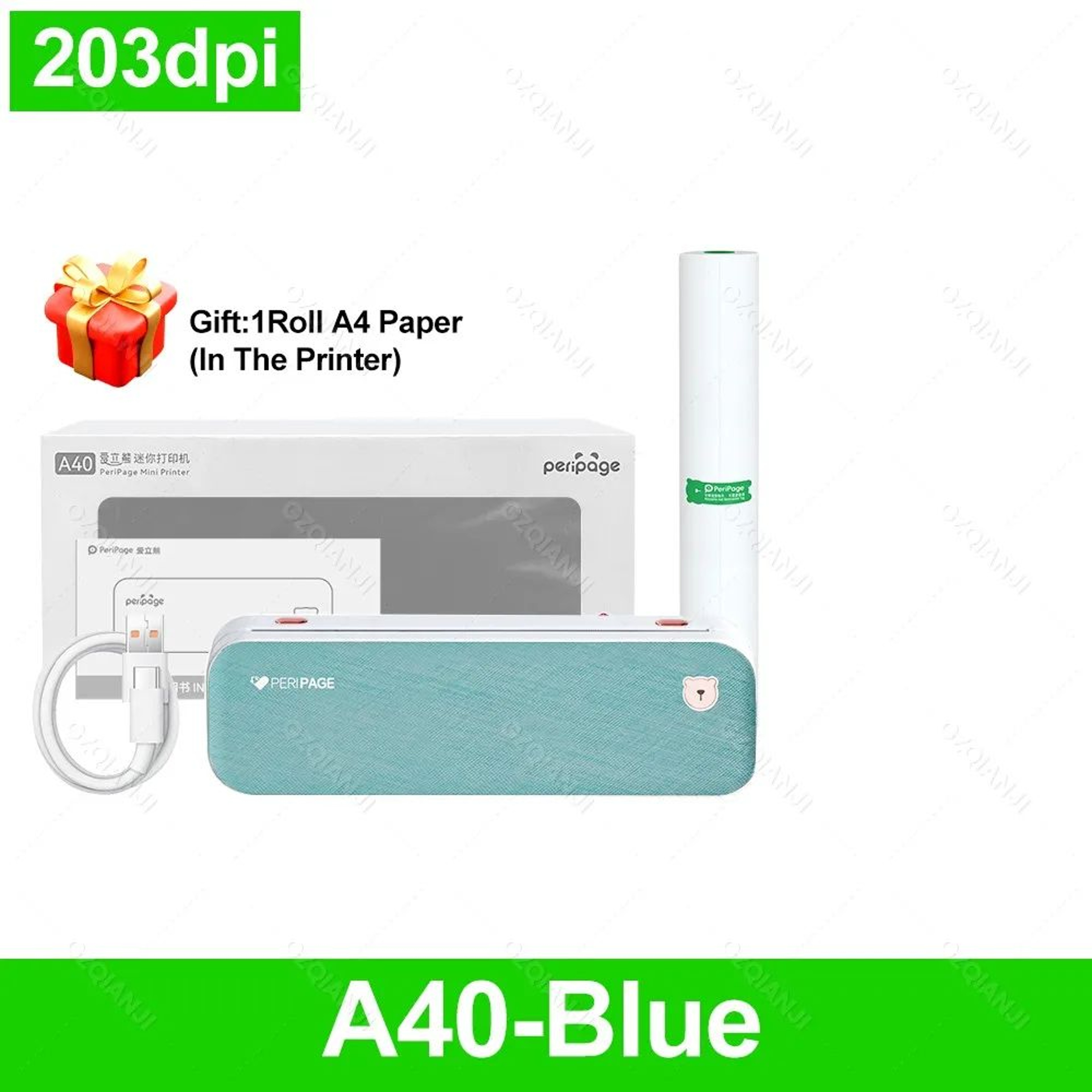 Peripage A40 Wireless Portable A4 Thermal Printer 304 DPI For Travel And Office 7