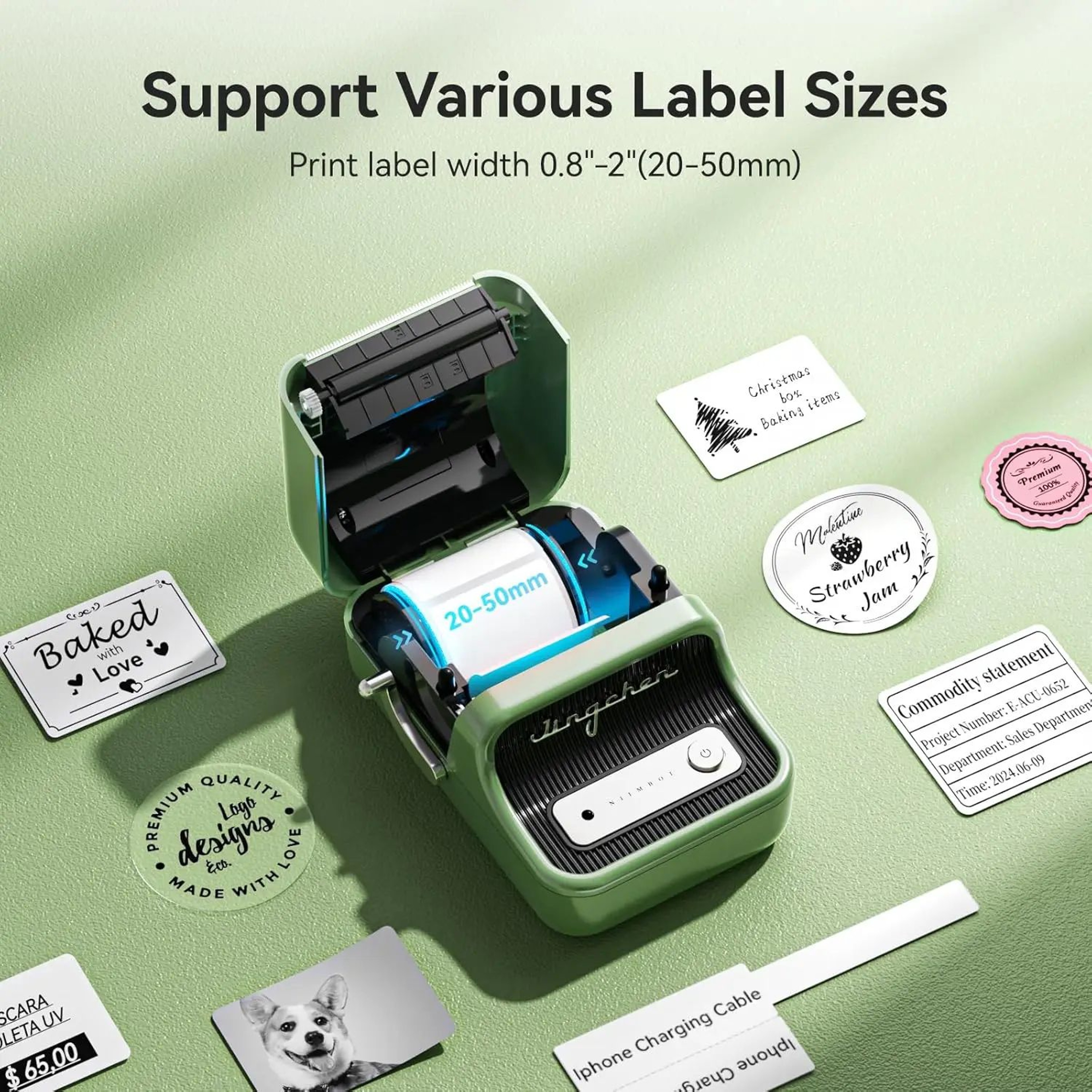 300DPI B21 Pro Wireless Bluetooth Thermal Label Printer For Home And Business 2