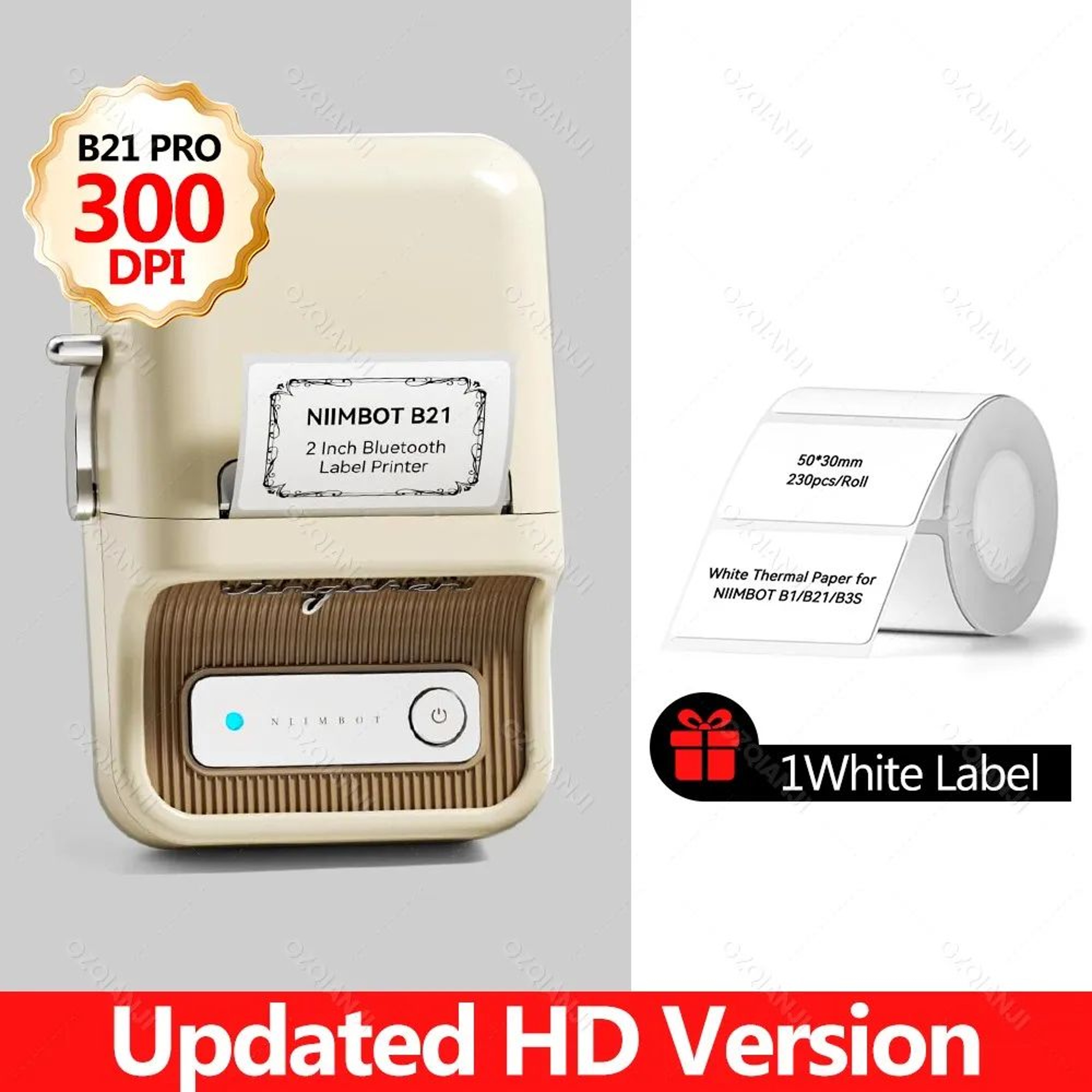 300DPI B21 Pro Wireless Bluetooth Thermal Label Printer For Home And Business 8
