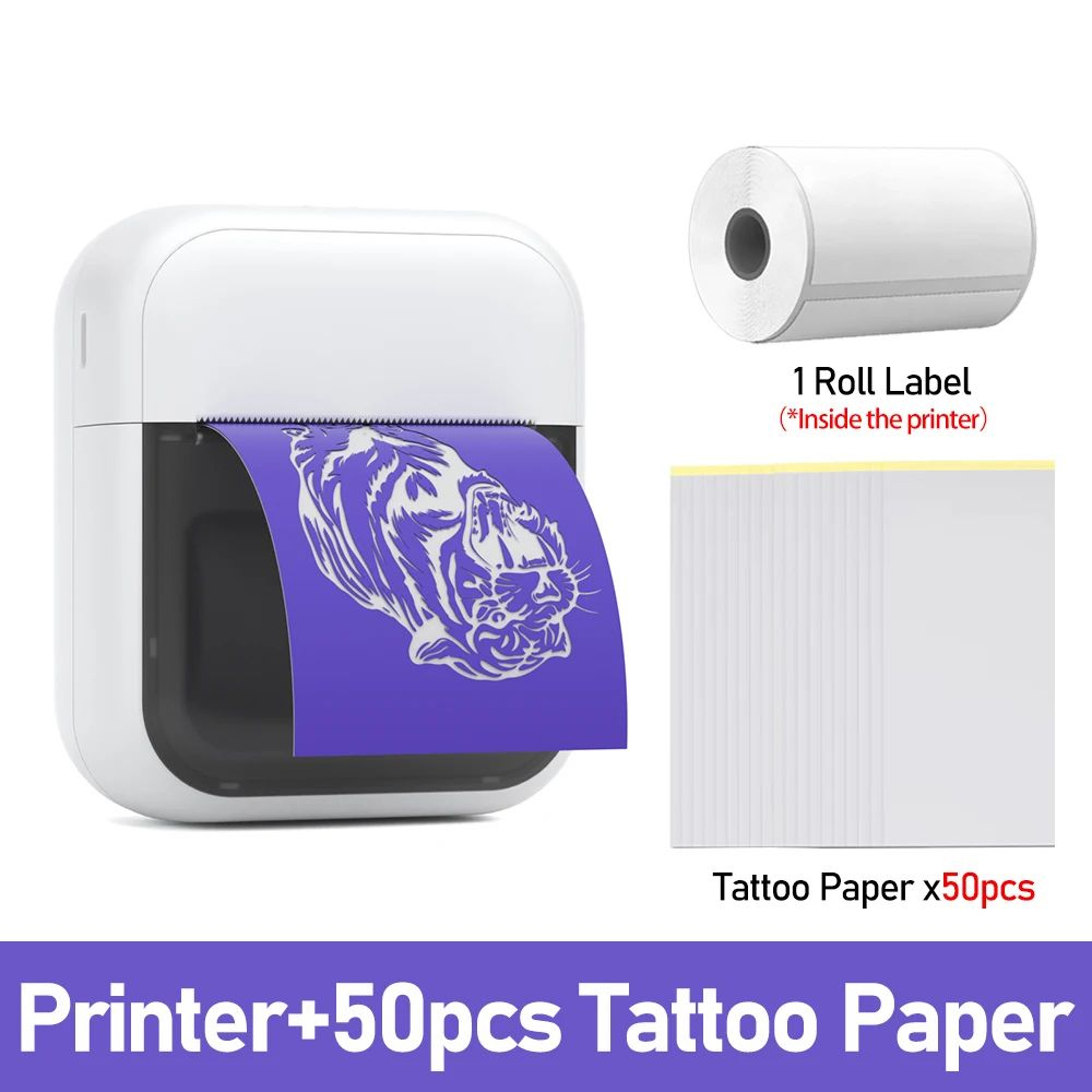 2 Inch Portable Mini Tattoo Printer And Wireless Thermal Sticker Maker 6
