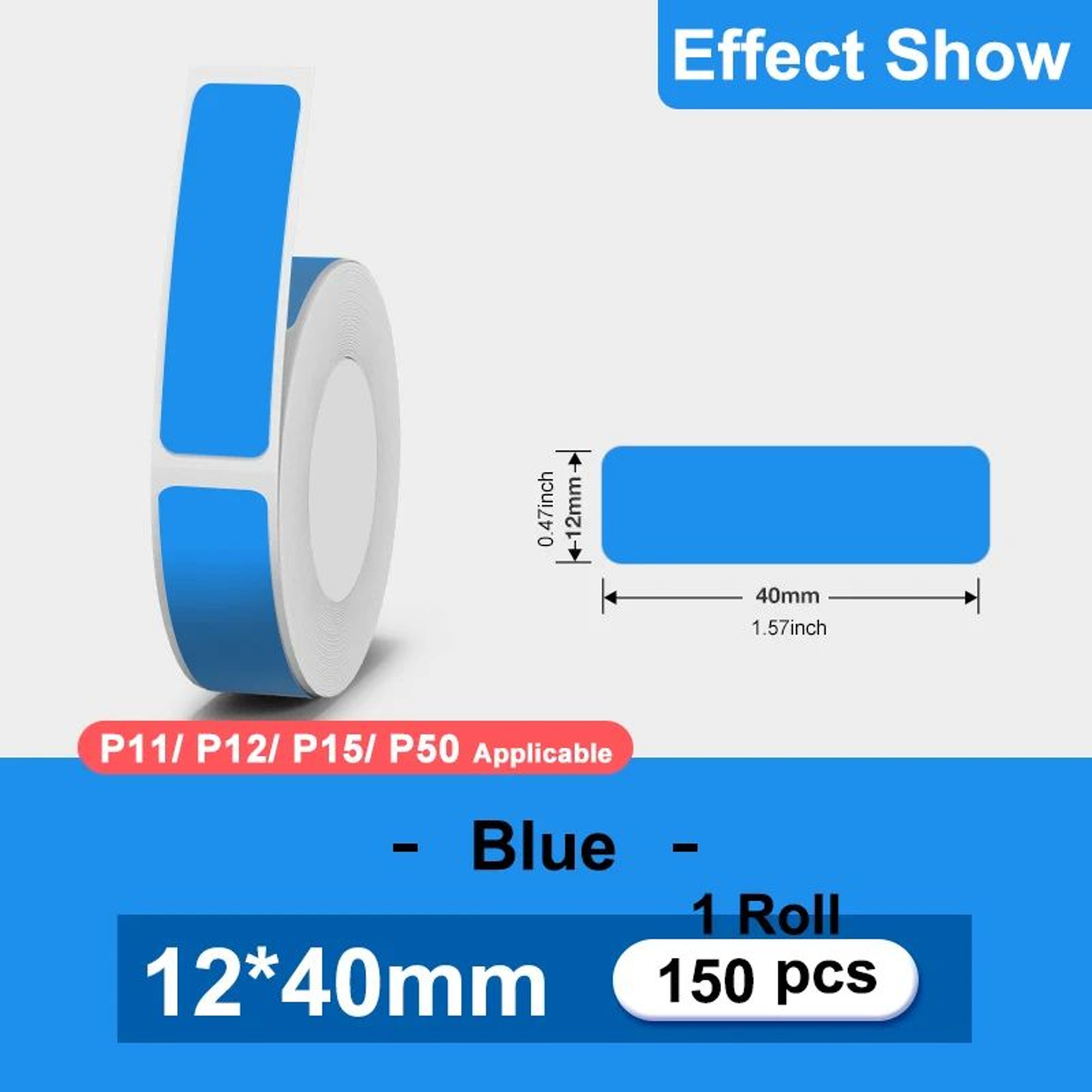 Portable Bluetooth Thermal Label Printer P12 Mini Inkless Sticker Maker 10