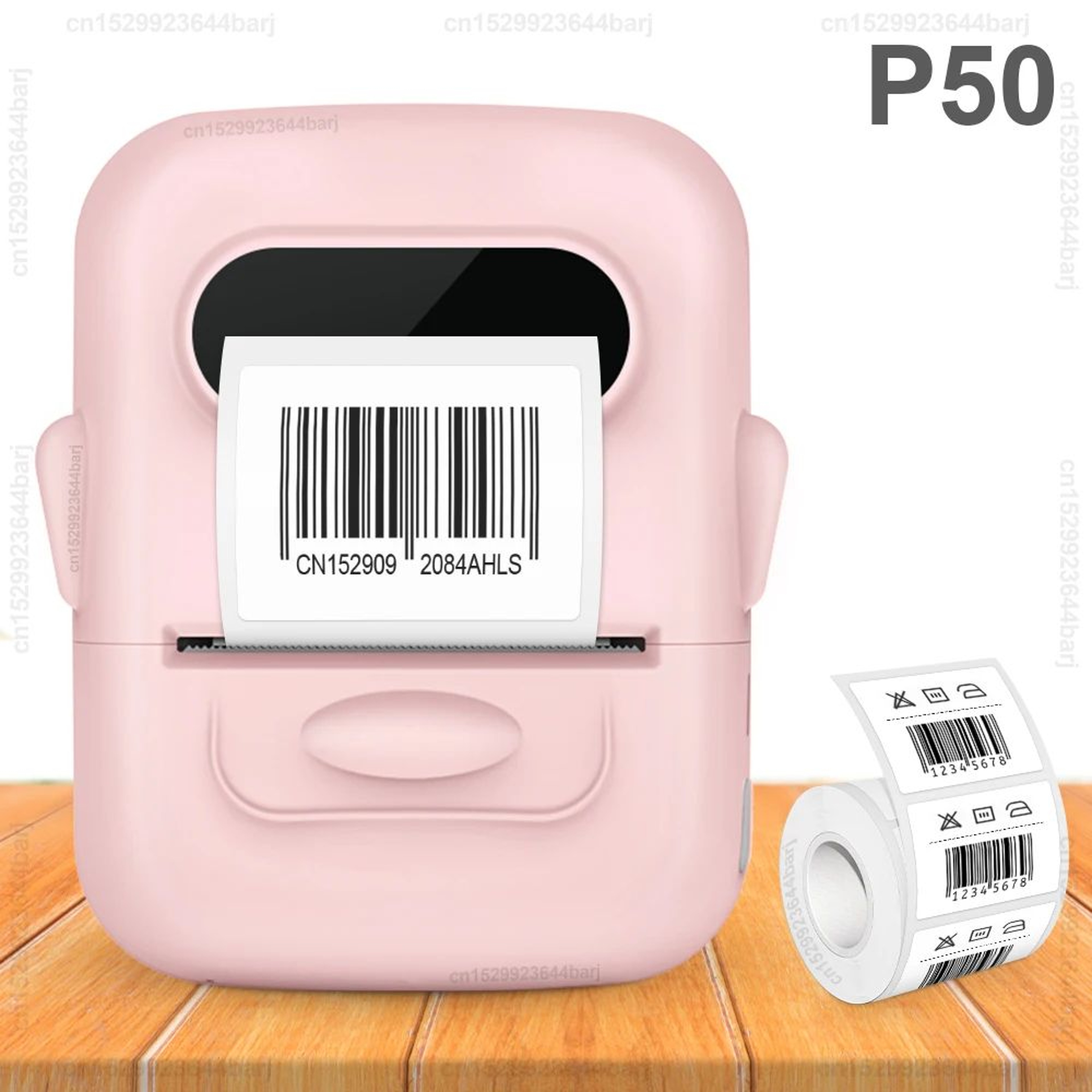 P50 Mini Portable Bluetooth Thermal Label Printer With SelfAdhesive Sticker Printing 8