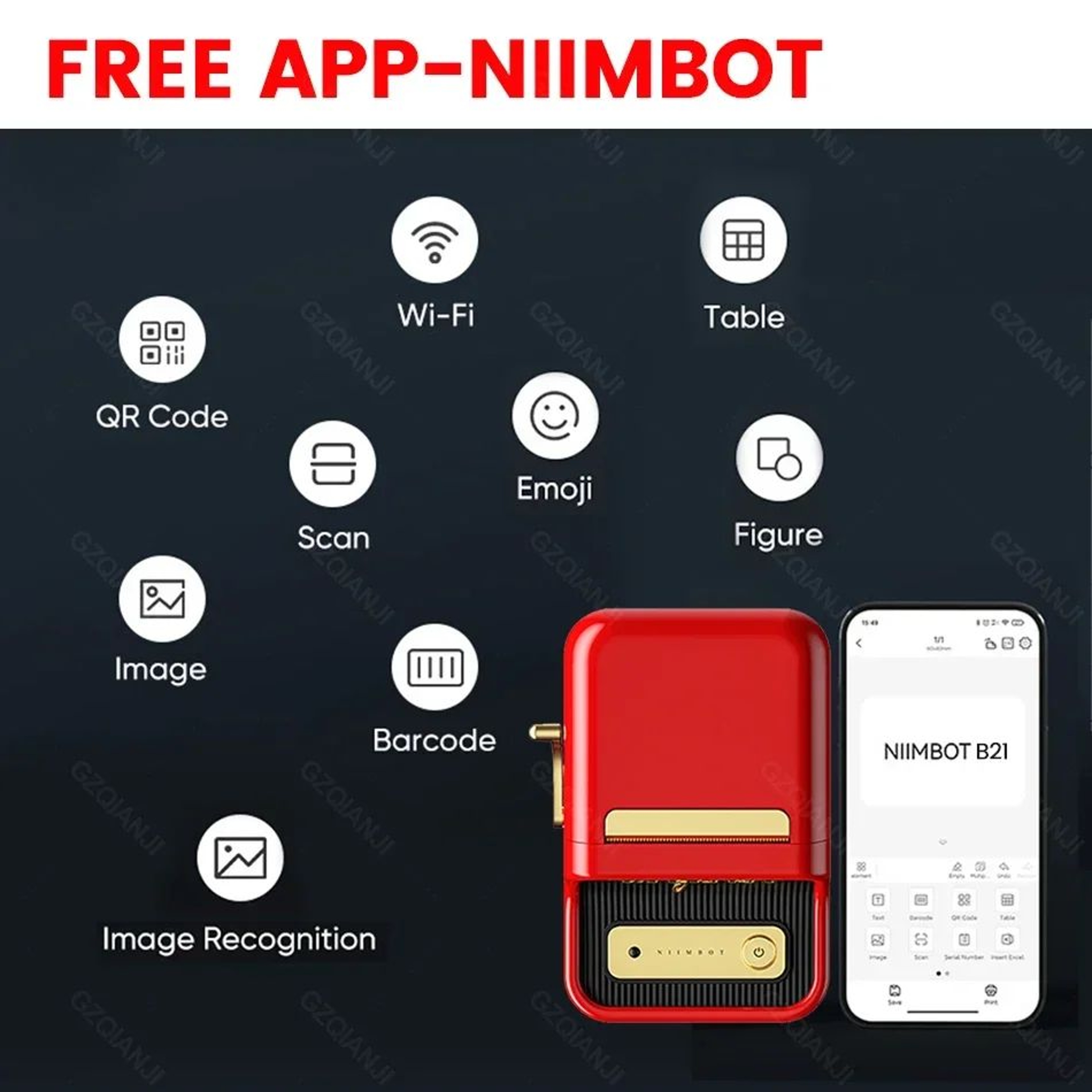 Portable Bluetooth Thermal Label Printer For Barcode And Custom Sticker Printing 2