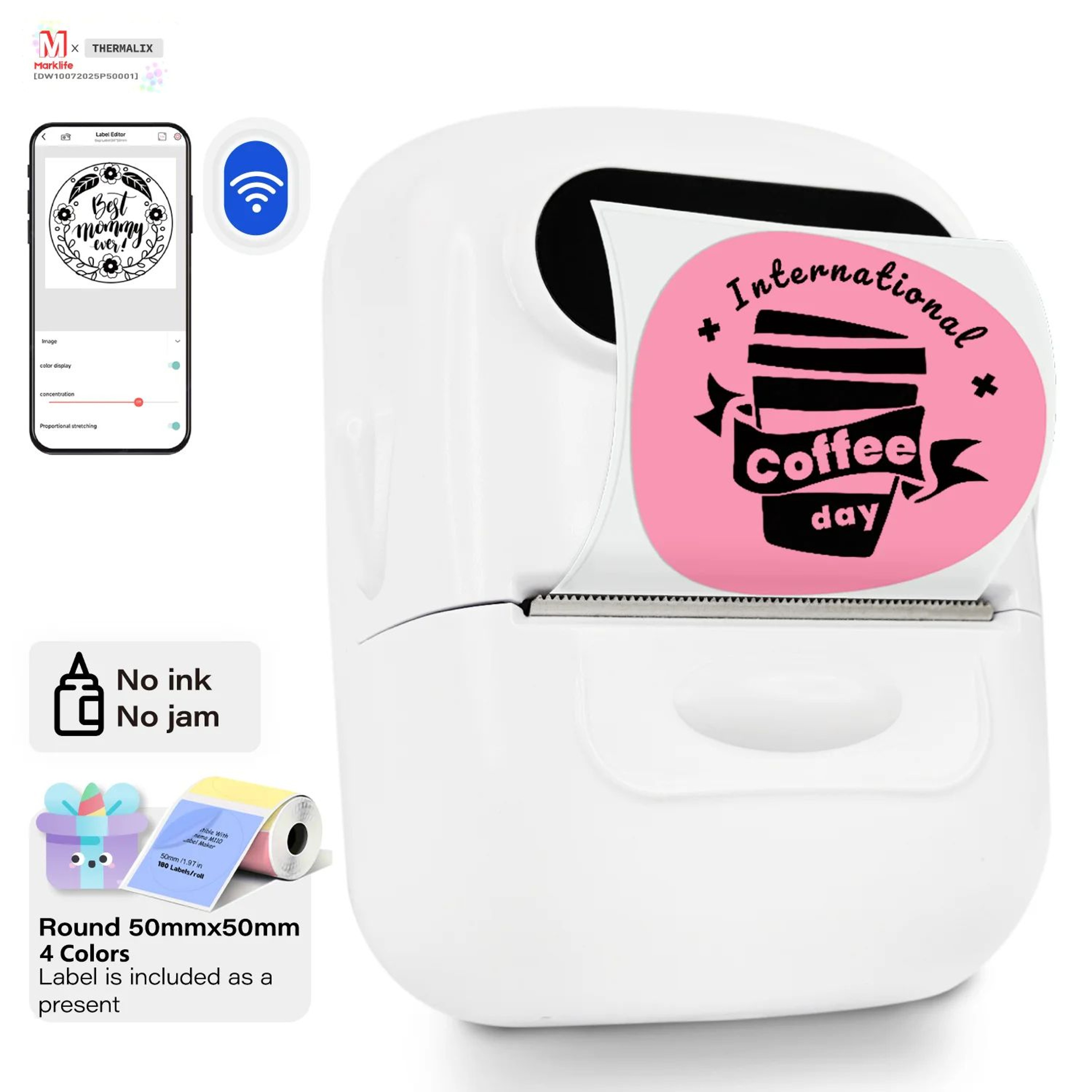 Portable Wireless Thermal Label Printer For Home And Office Organization 11