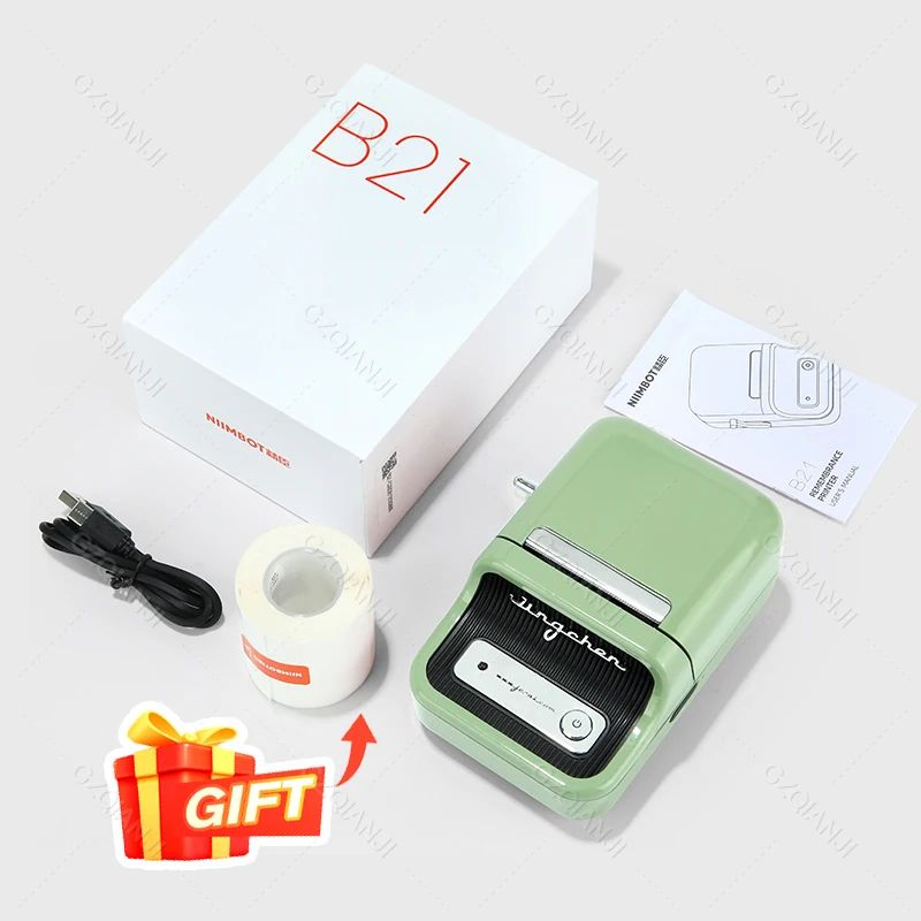 Portable Bluetooth Thermal Label Printer Inkless Barcode And Sticker Maker 9