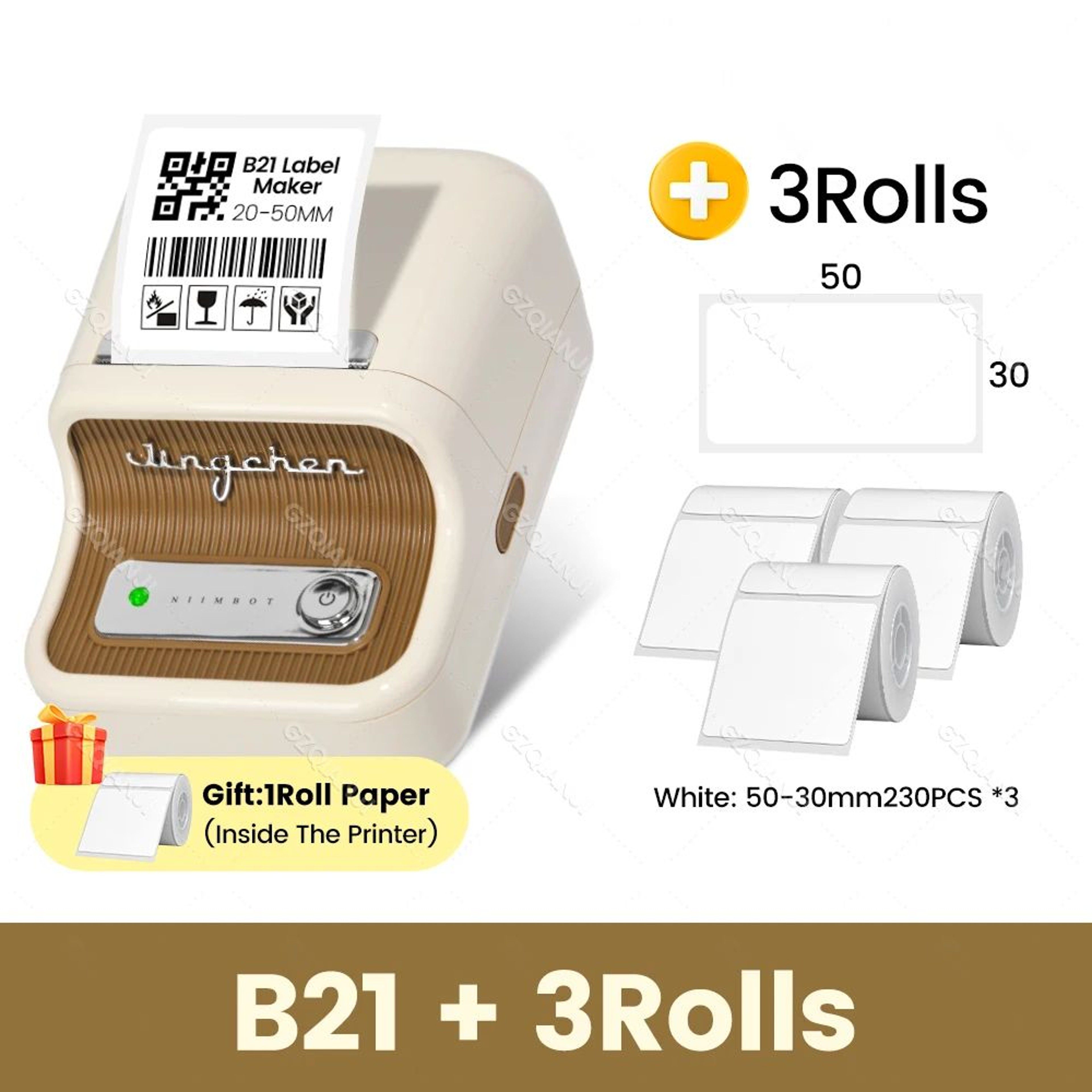 Portable Bluetooth Thermal Label Printer Inkless Barcode And Sticker Maker 8