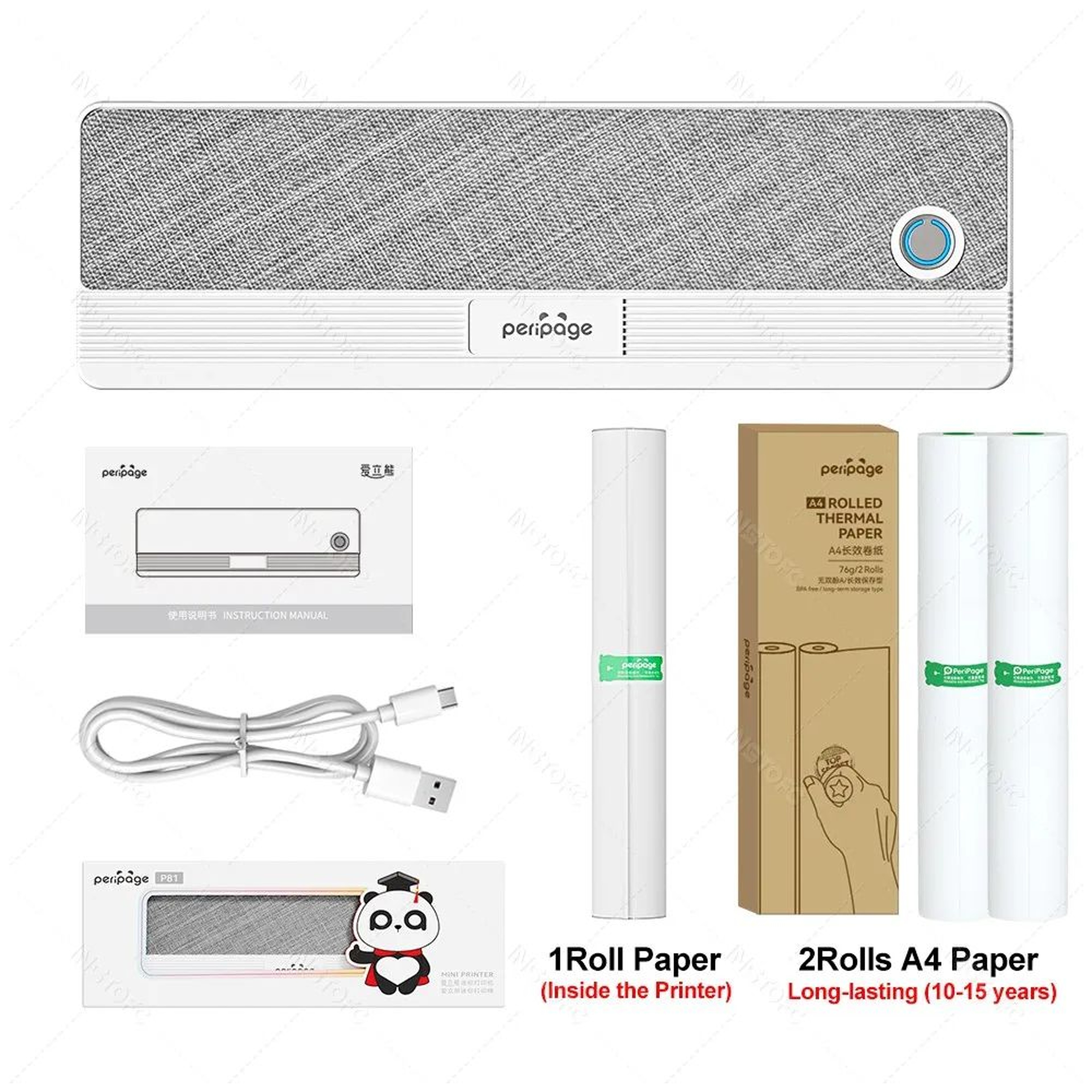 A40 Portable A4 Thermal Printer Bluetooth Wireless Inkless Printer For Documents And Photos 6