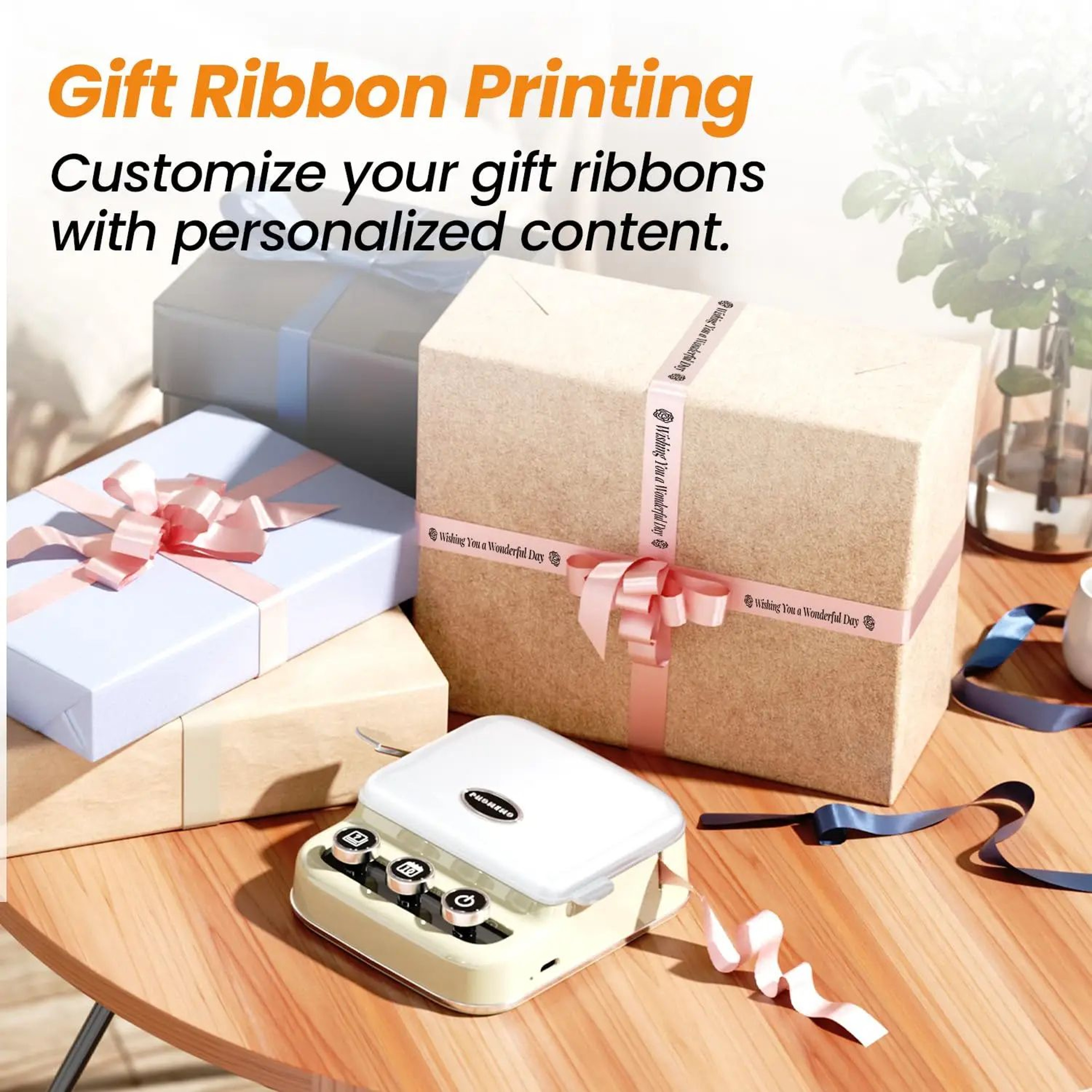Mini Bluetooth Ribbon Label Printer For Personalized Gifts And Decorations 4
