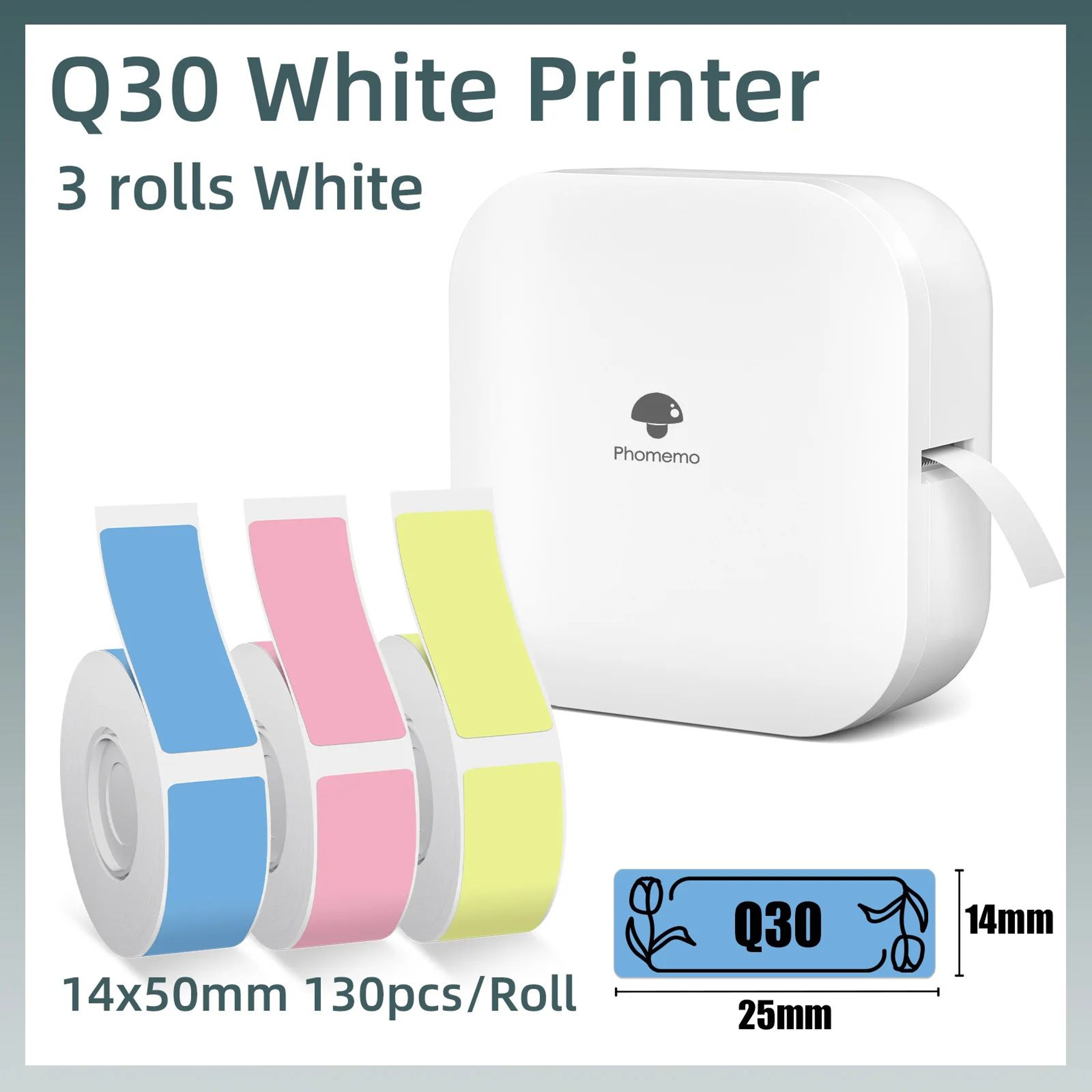 Q30 Mini Bluetooth Thermal Label Printer Wireless Sticker Maker 6