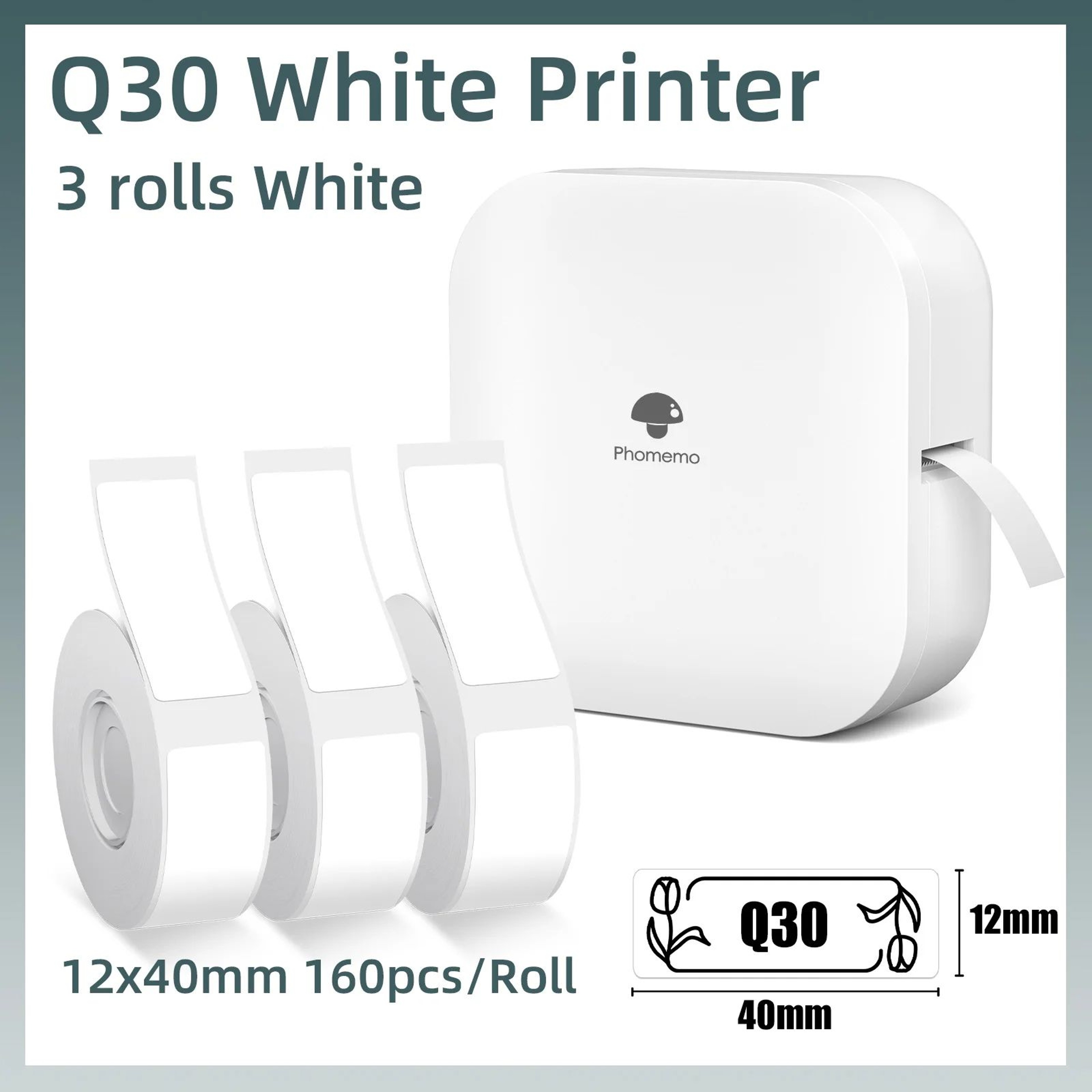 Q30 Mini Bluetooth Thermal Label Printer Wireless Sticker Maker 14