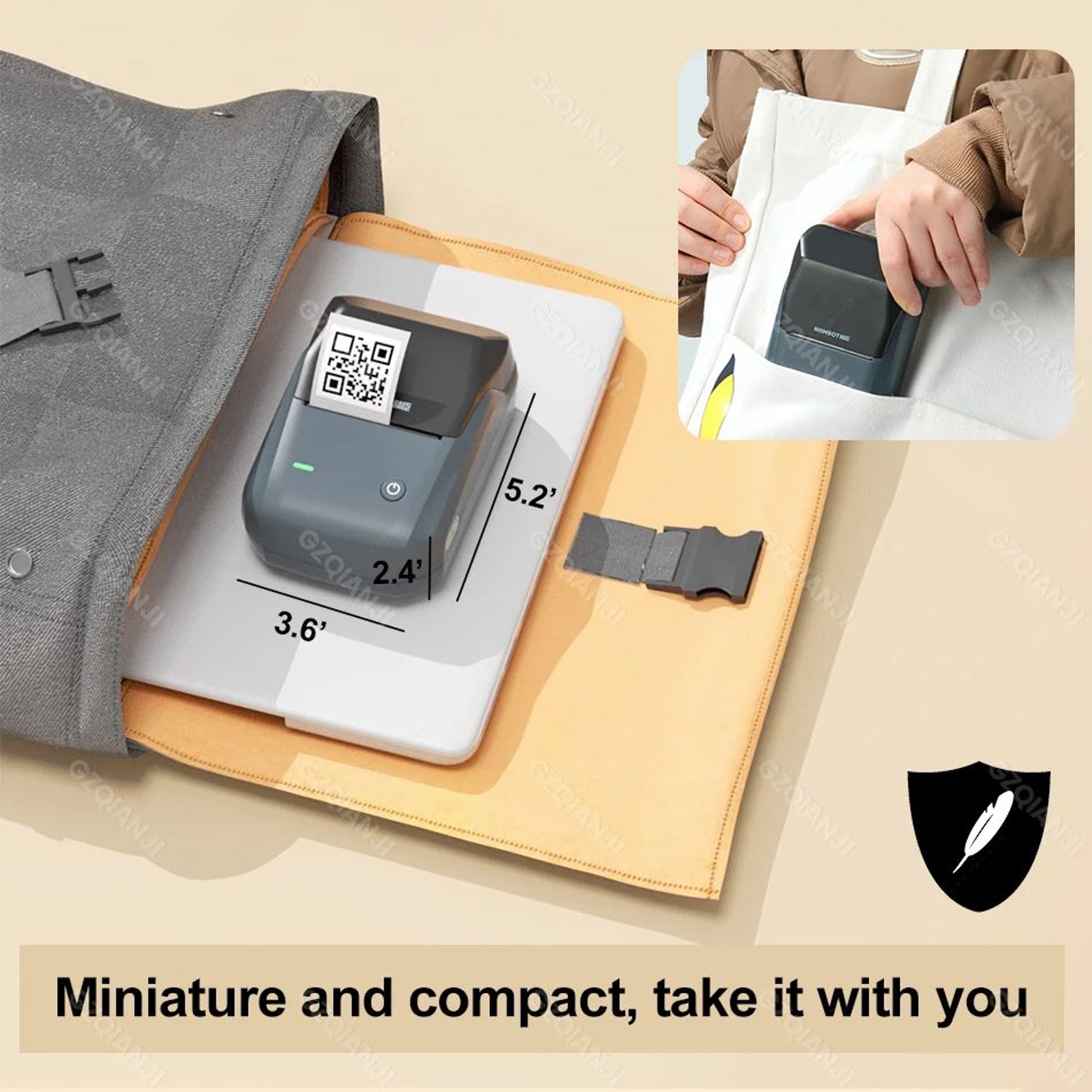 B1 Portable Bluetooth Thermal Label Printer For Jewelry And Home Organization 1