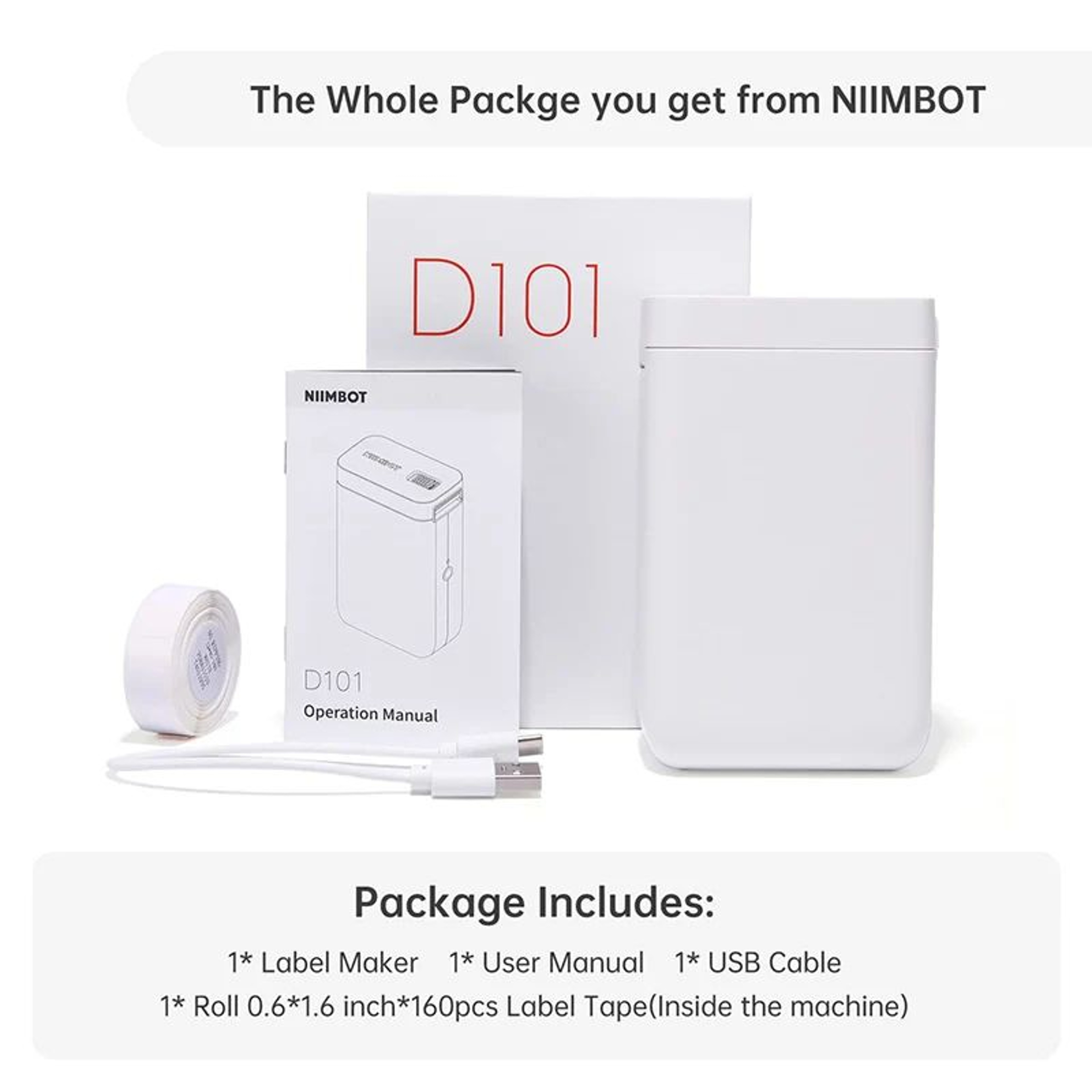 Portable Bluetooth Thermal Label Printer Inkless Mini Label Maker For Home And Office 3