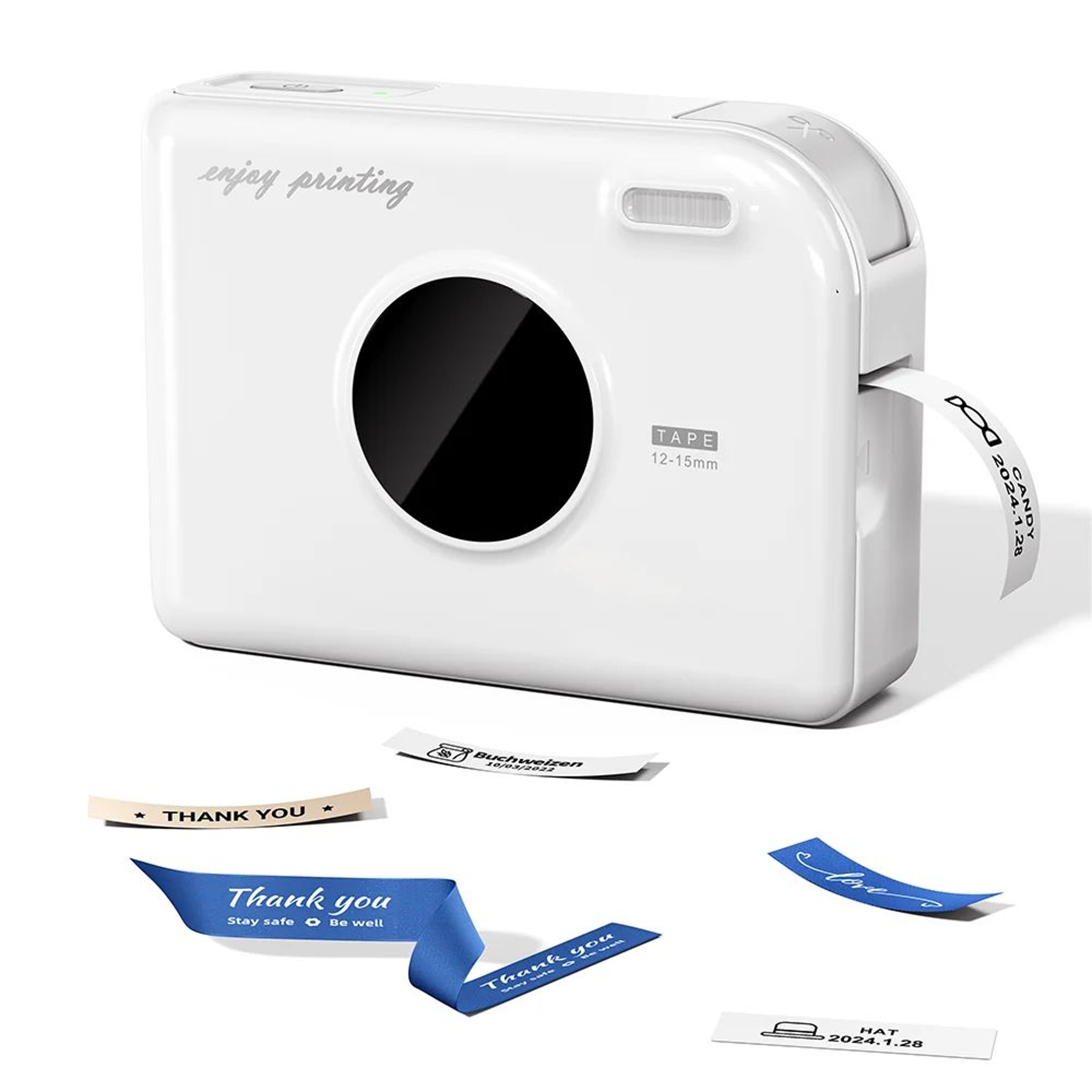 Portable Bluetooth Ribbon Label Printer For Gift Wrapping And Fabric Name Tags 8