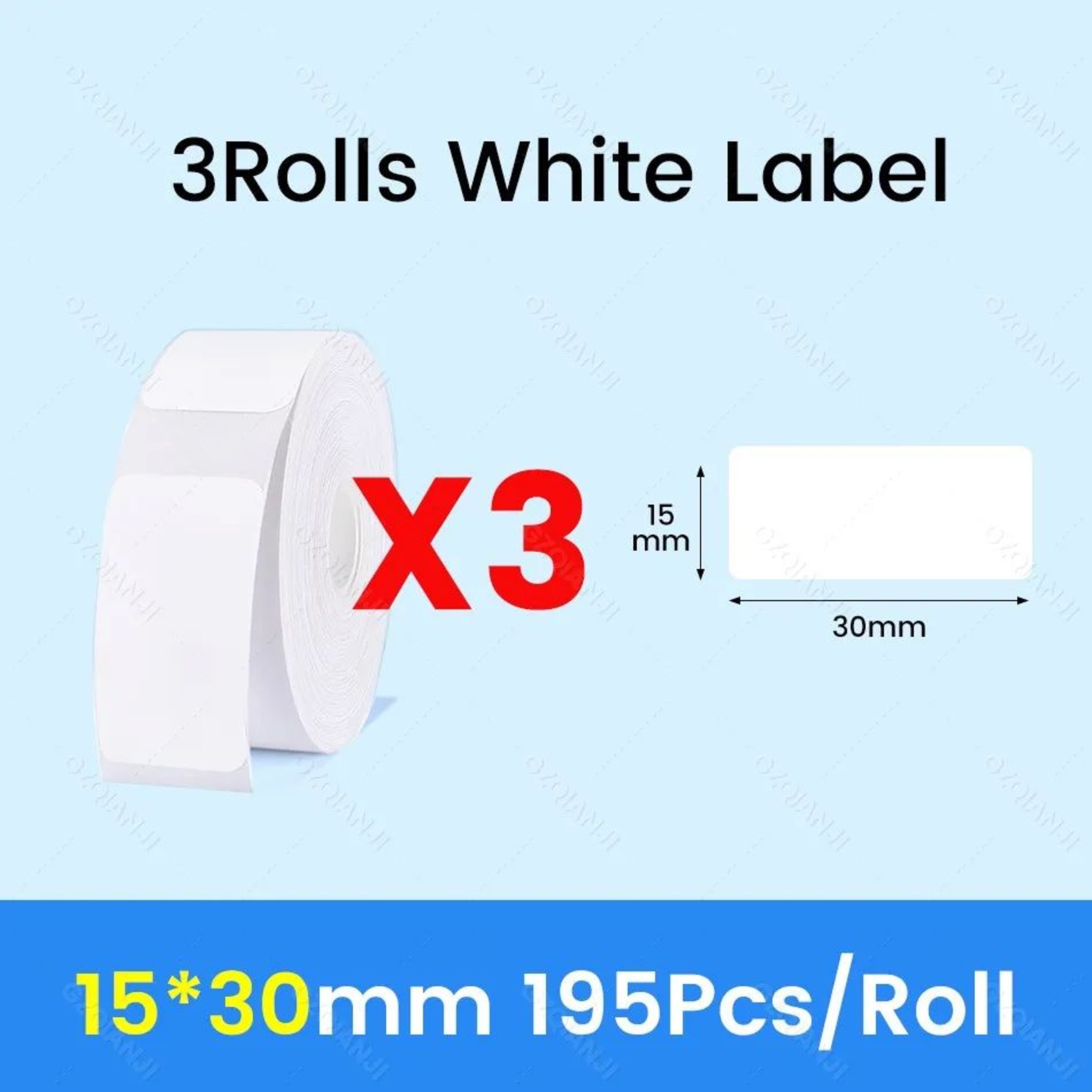 Waterproof White Thermal Label Sticker Paper For D101 D11 D110 Printers  3510 Rolls 7