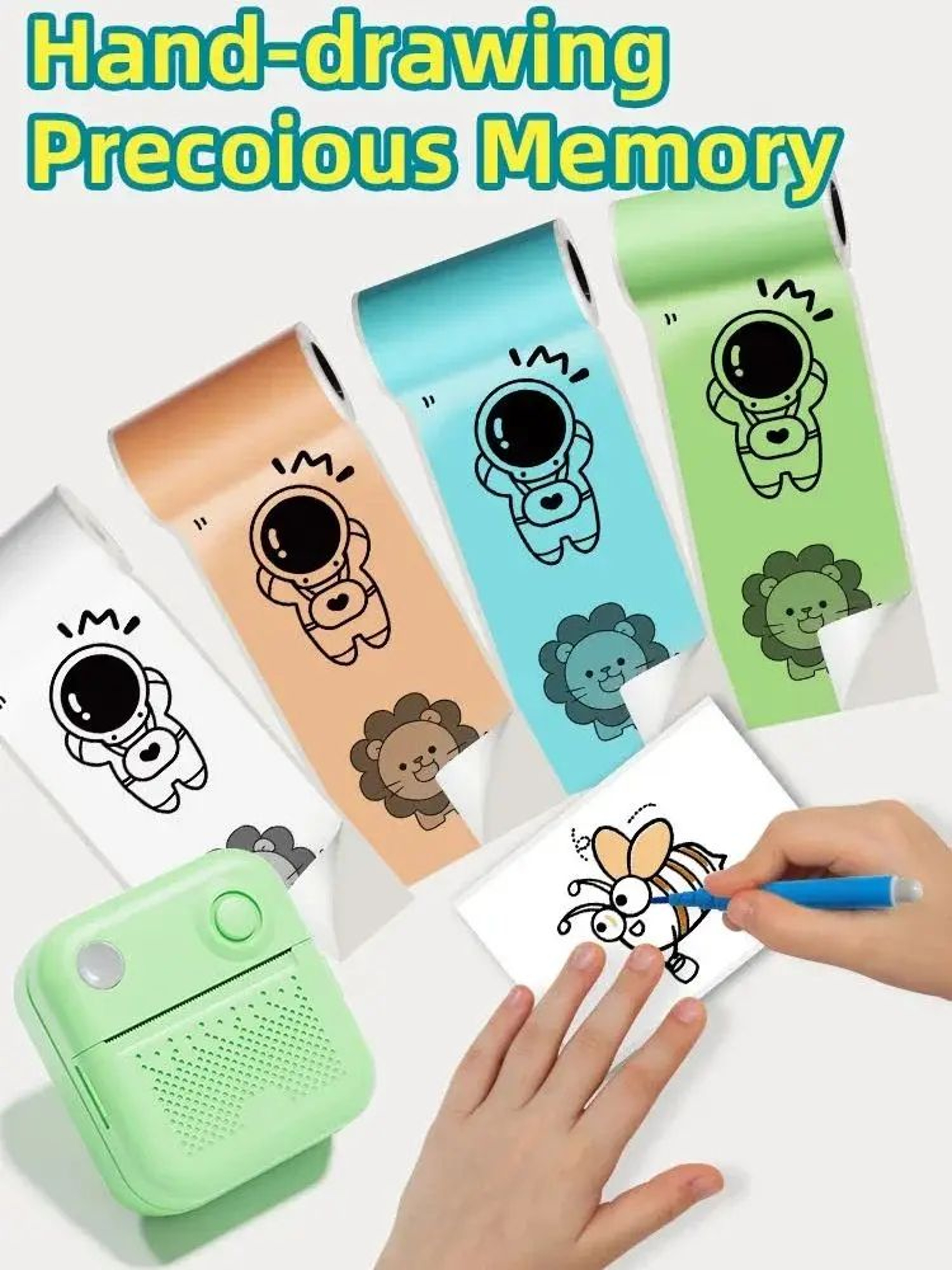 57mm SelfAdhesive Thermal Sticker Paper For Mini Pocket Printers 0