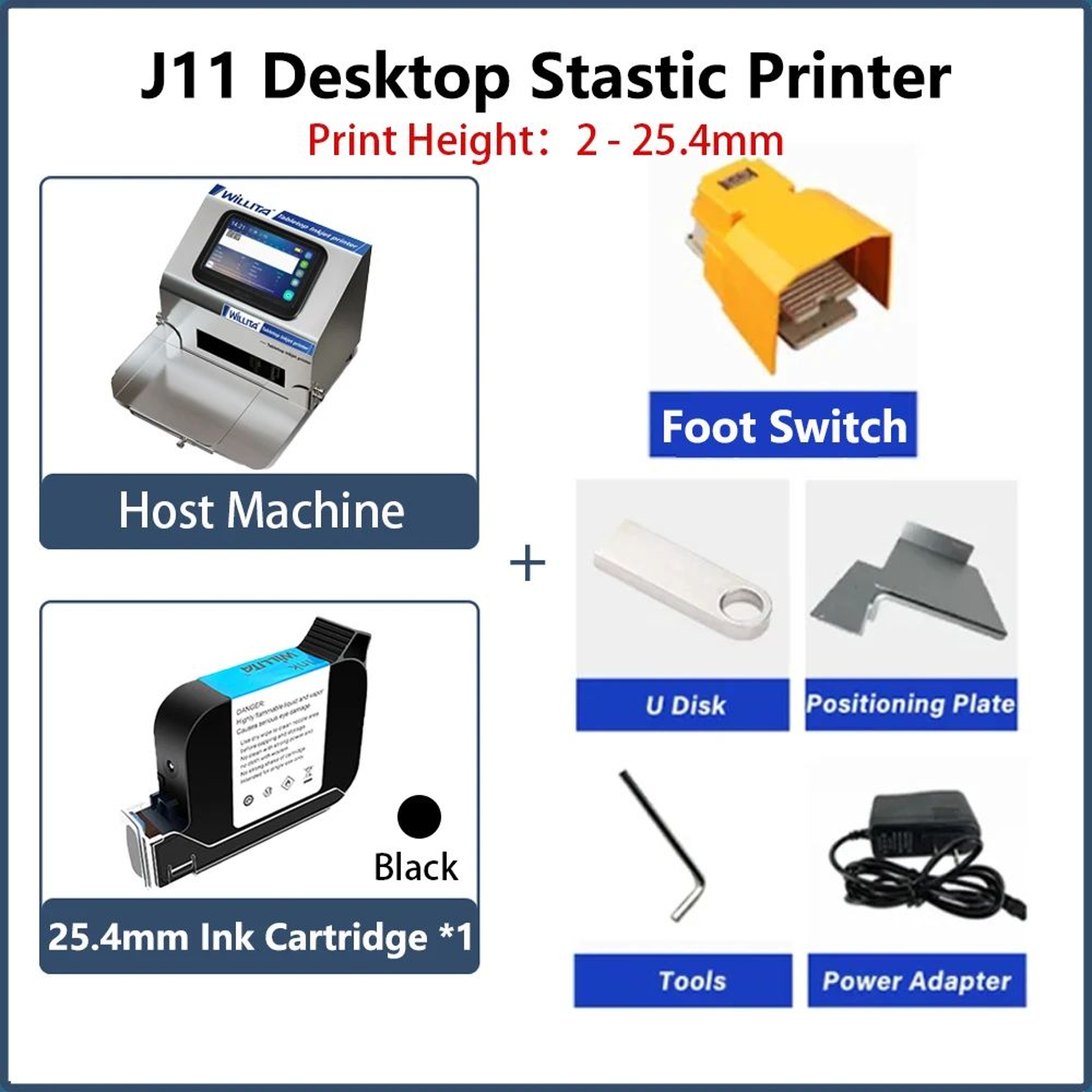 Intelligent Inkjet Printer With 5Inch HD Touch Screen For Barcode And Date Coding 11