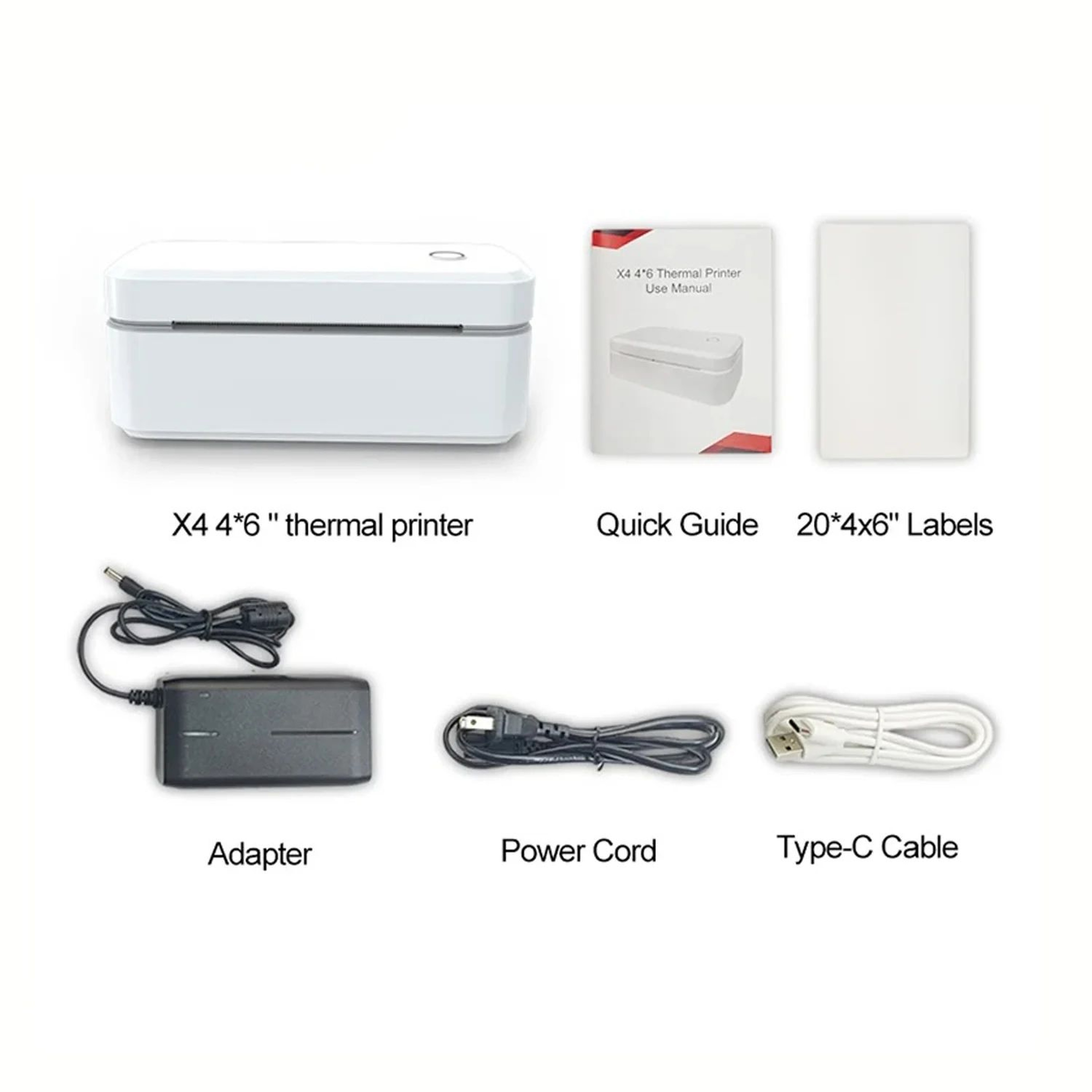 4x6 Inch Bluetooth Thermal Shipping Label Printer For Small Business 8