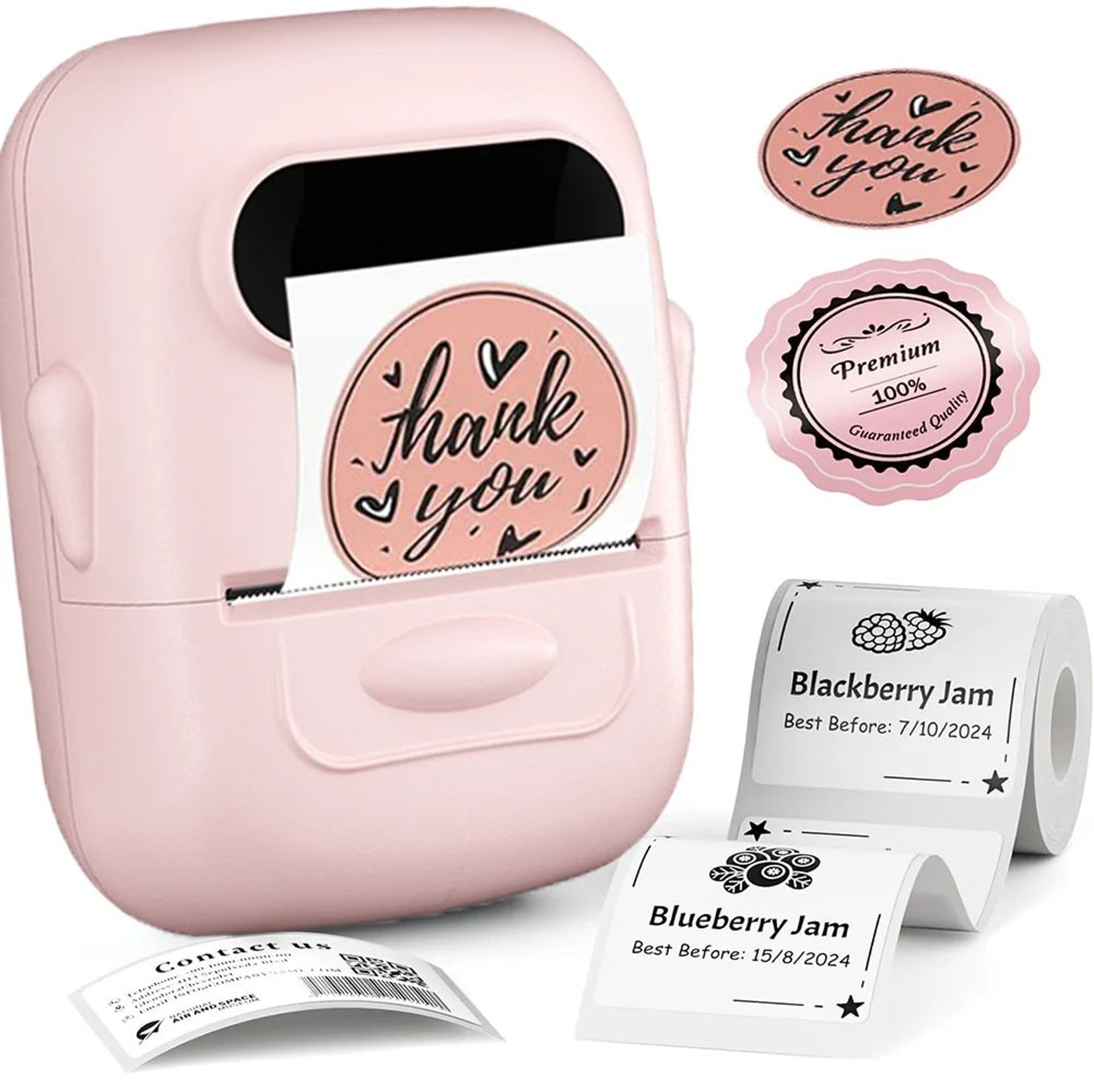 Portable Bluetooth Thermal Label Printer P50 Wireless Inkless Label Maker 0
