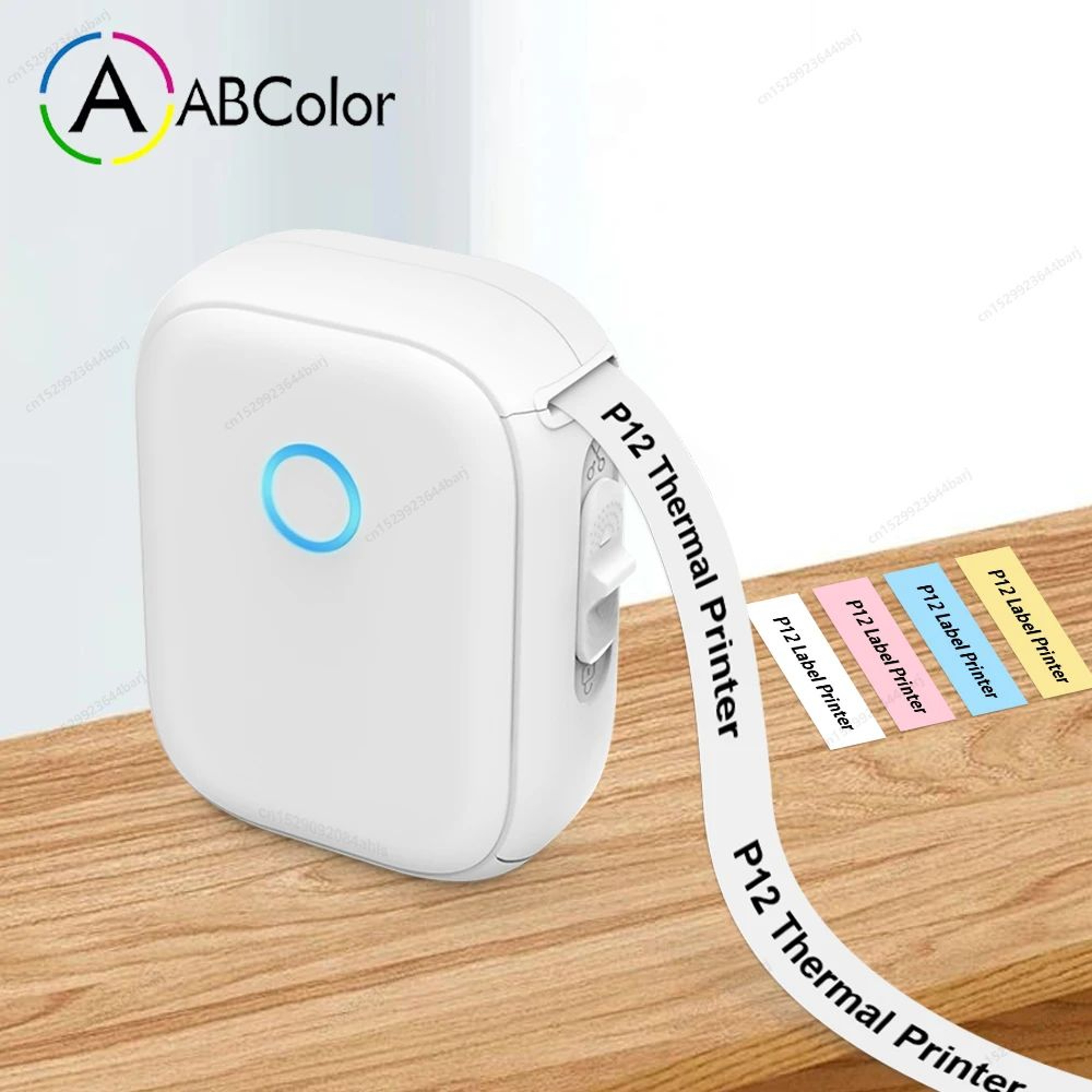 P12 Portable Inkless Thermal Label Printer With Automatic Cutter And Continuous Label Printing 0