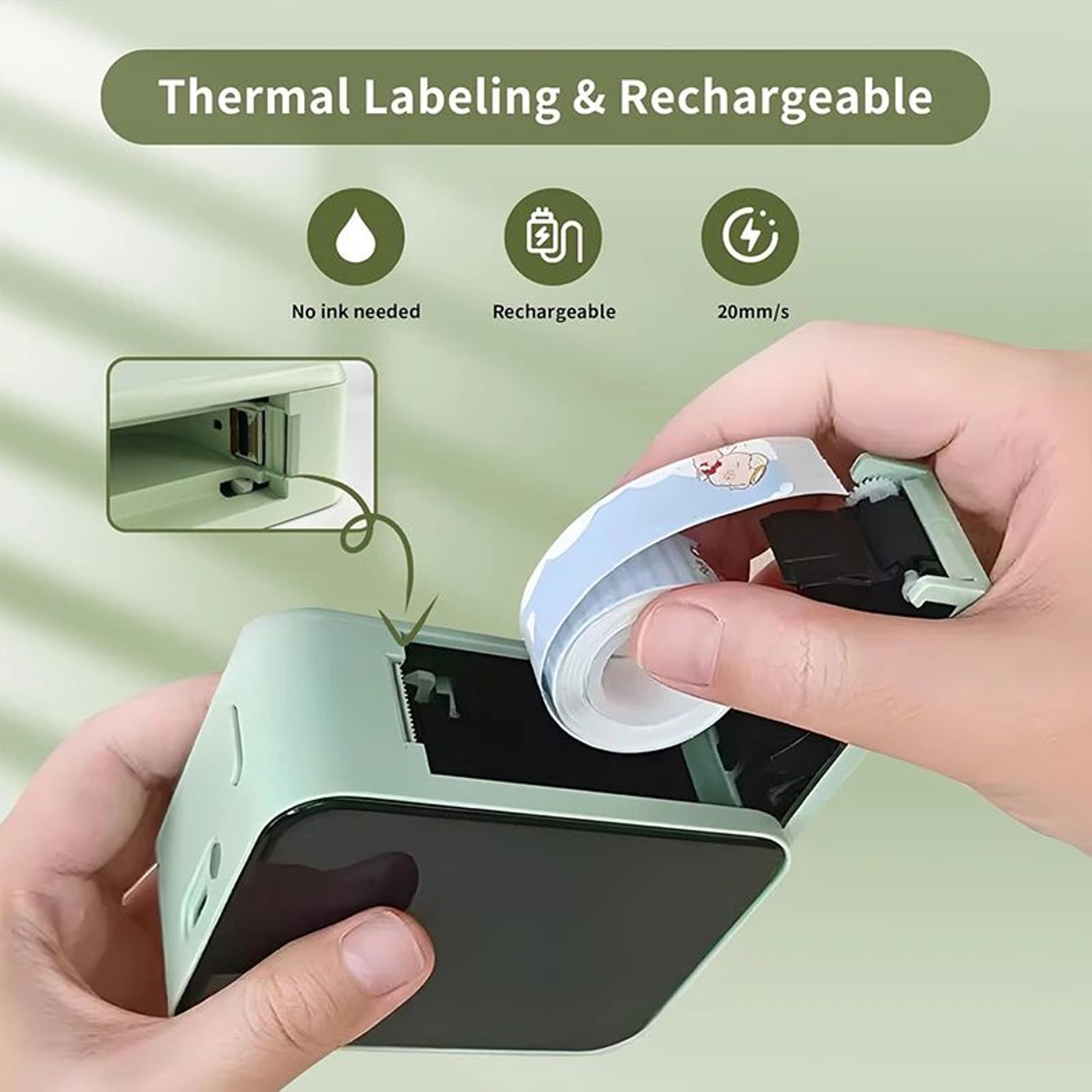 P15 Mini Wireless Thermal Label Printer For Home And Office Organization 5