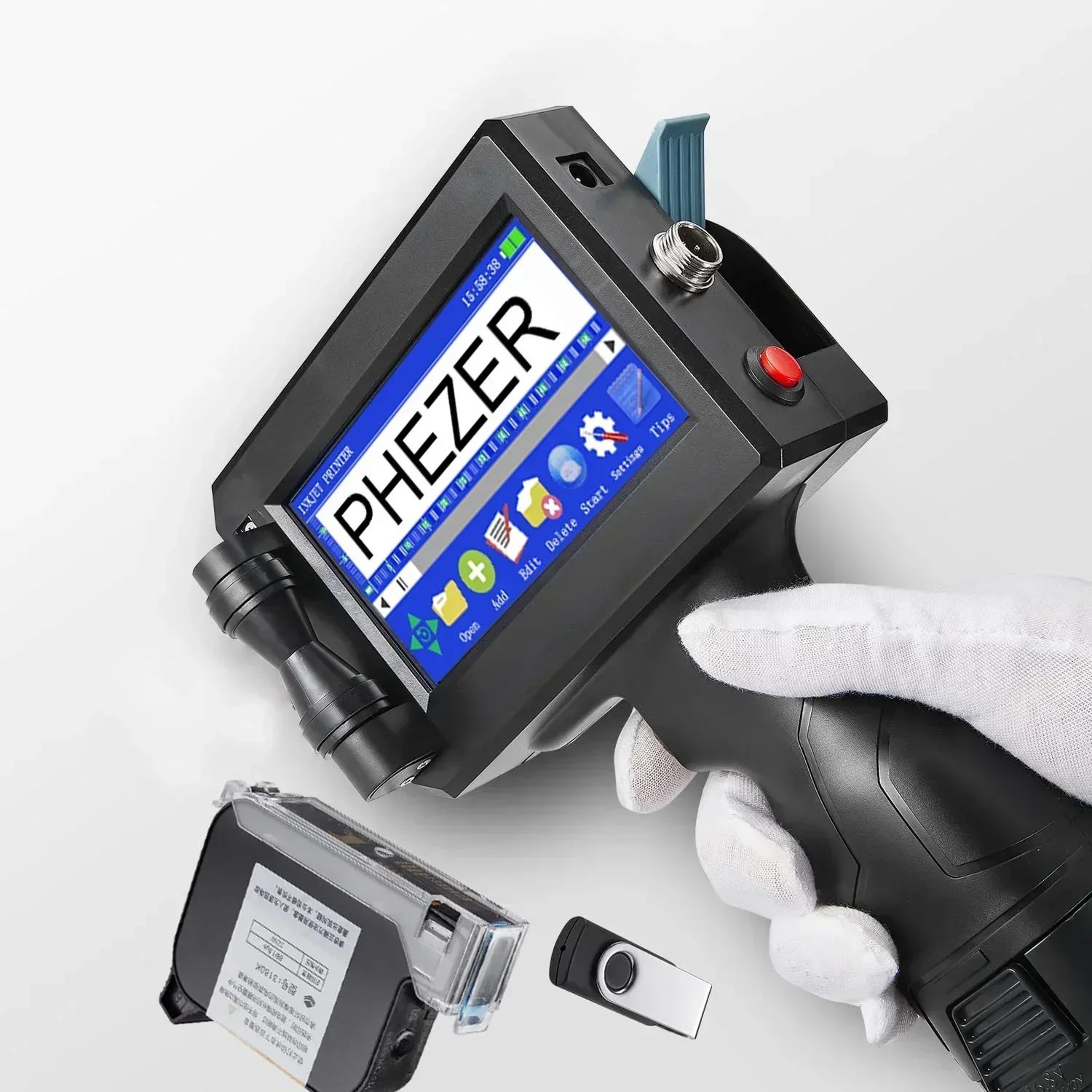 Handheld Inkjet Printer For Expiry Dates Batch Codes QR Codes And Barcodes 3