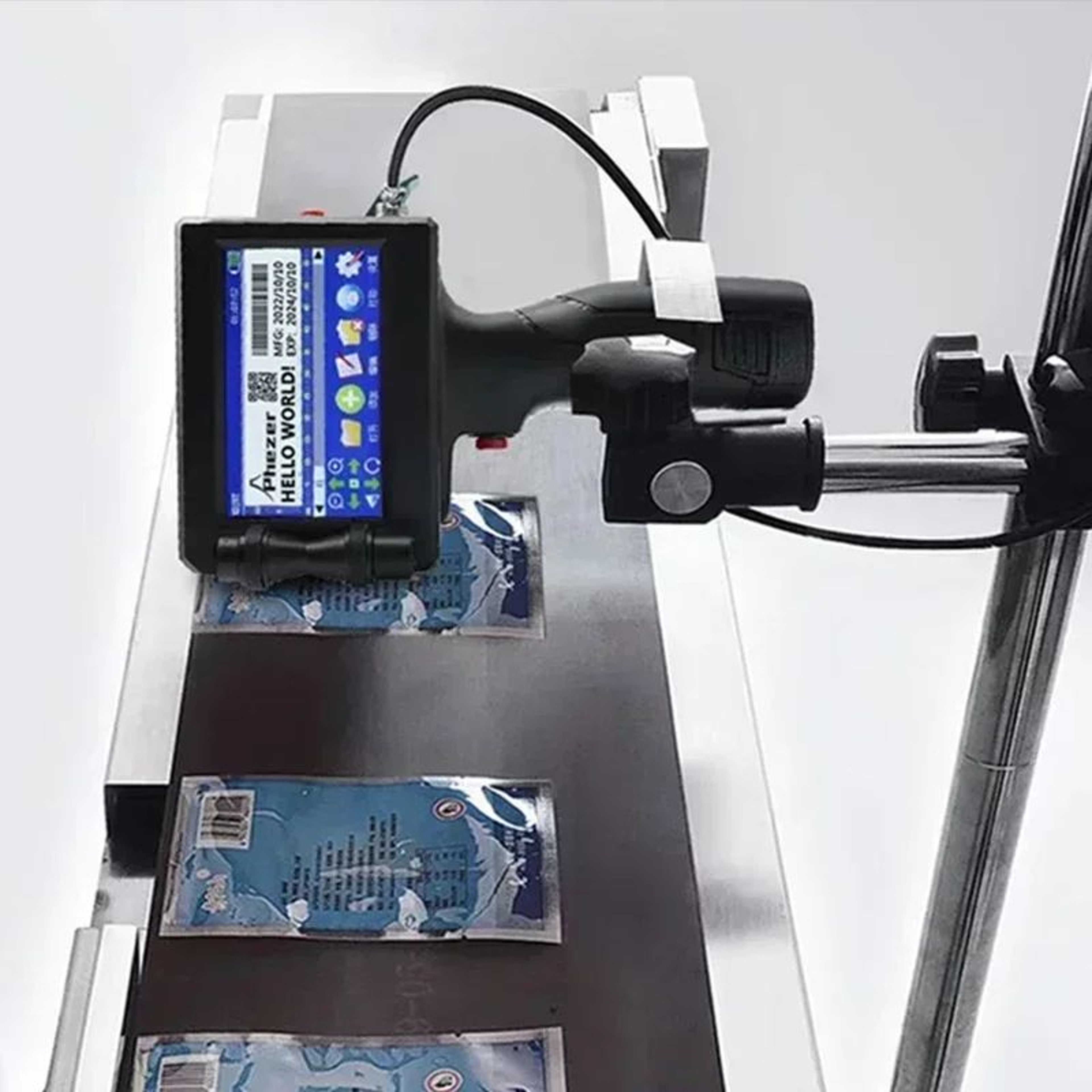 Handheld Inkjet Printer For Expiry Dates Batch Codes QR Codes And Barcodes 2