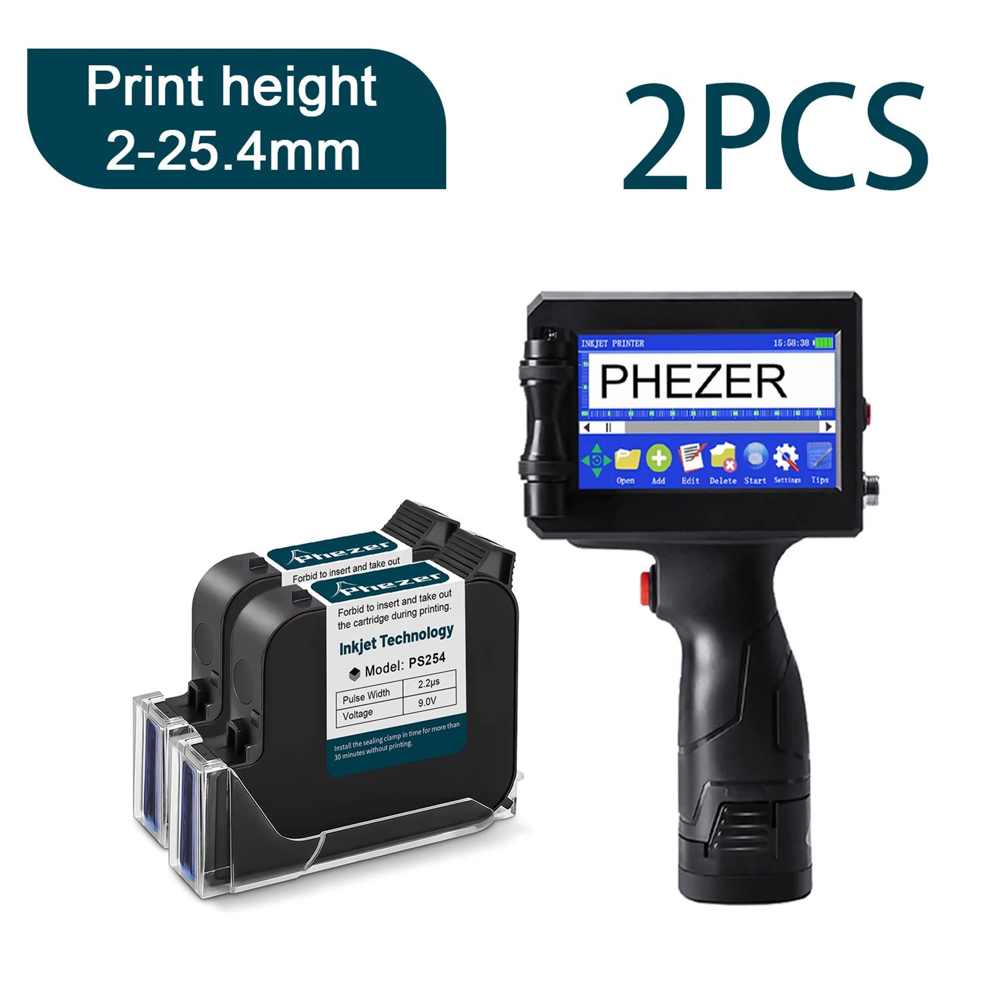 Handheld Inkjet Printer For Expiry Dates Batch Codes QR Codes And Barcodes 8