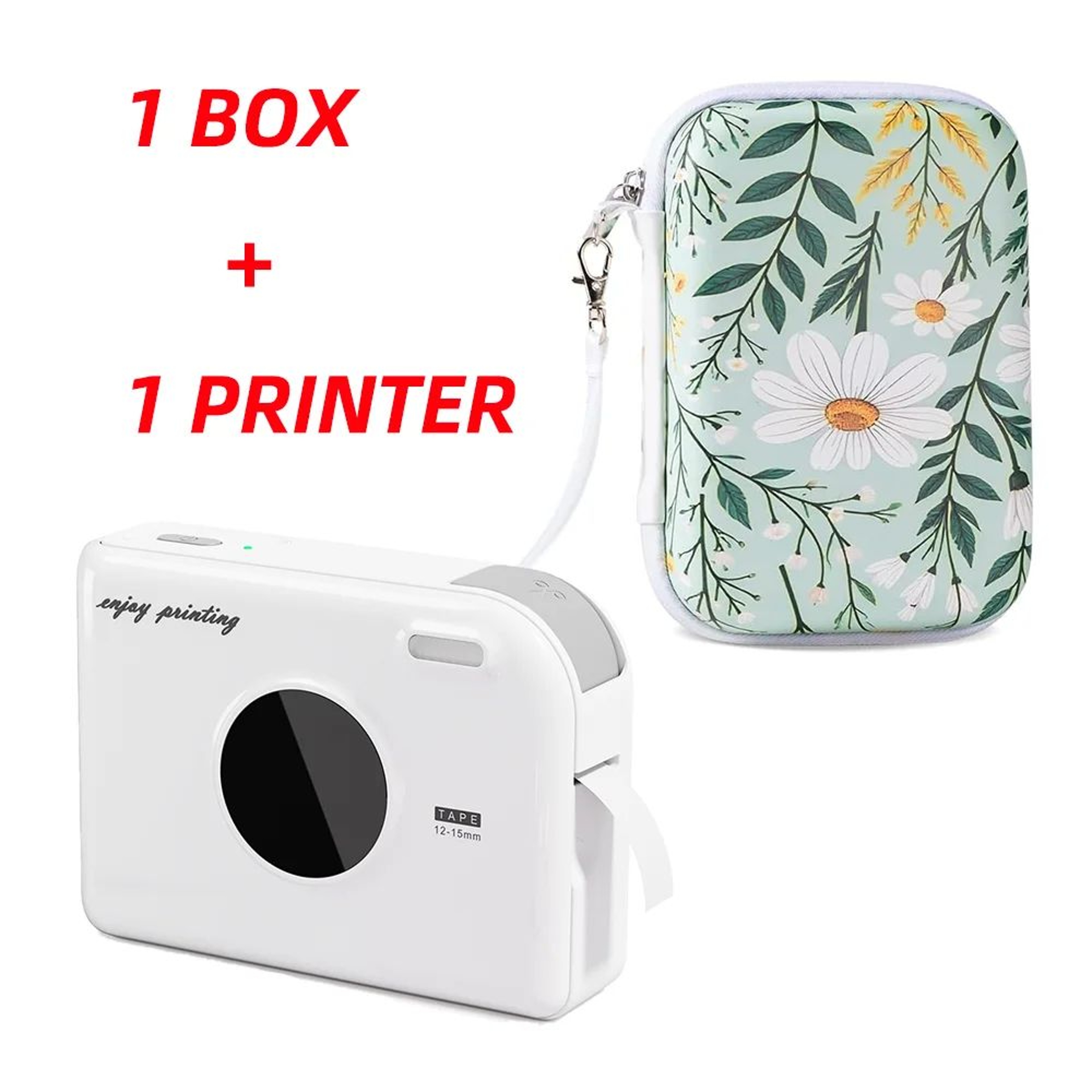 A30 Portable Bluetooth Ribbon Label Printer With Storage Case For DIY Crafts And Gifts 7